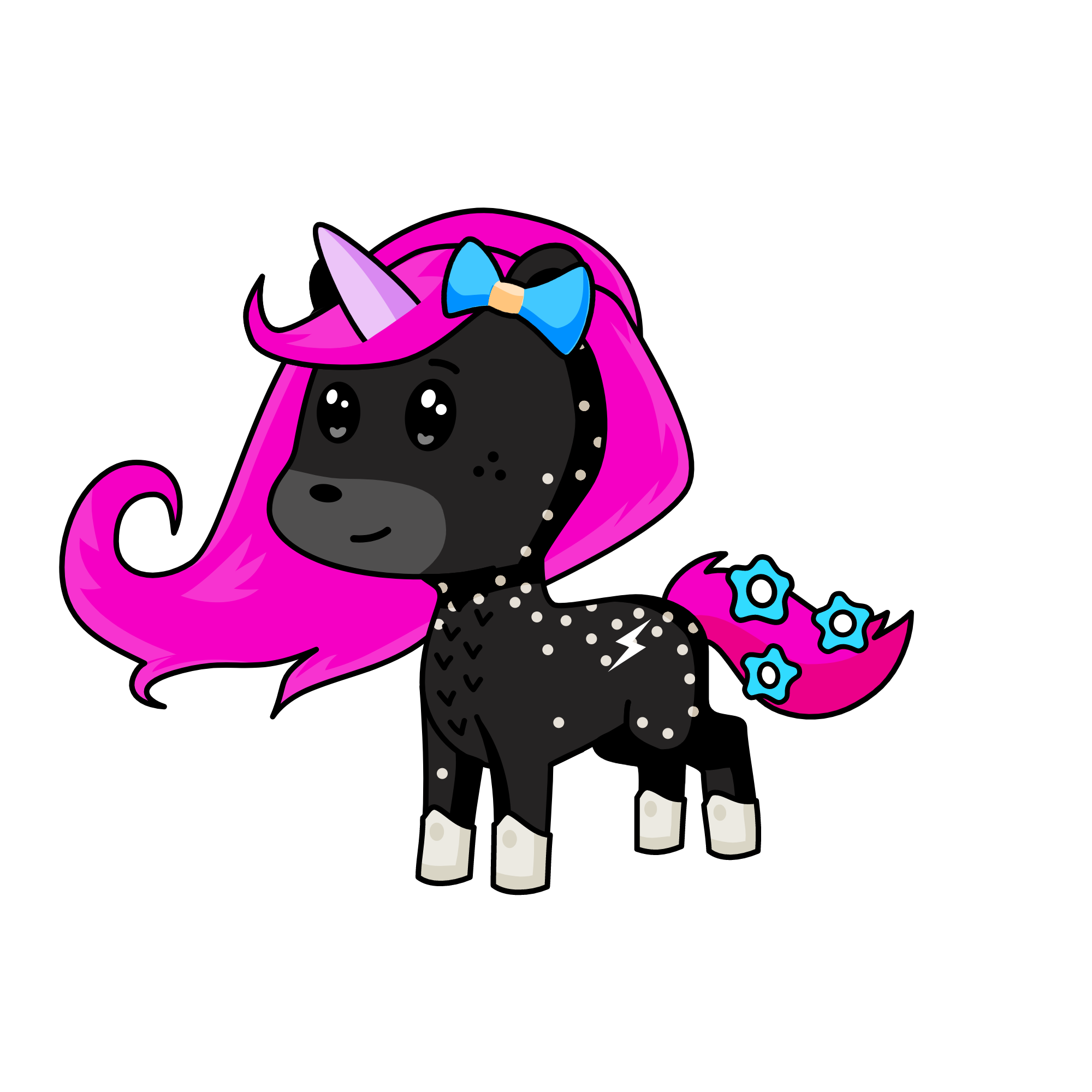 Little bow, the unicorn
