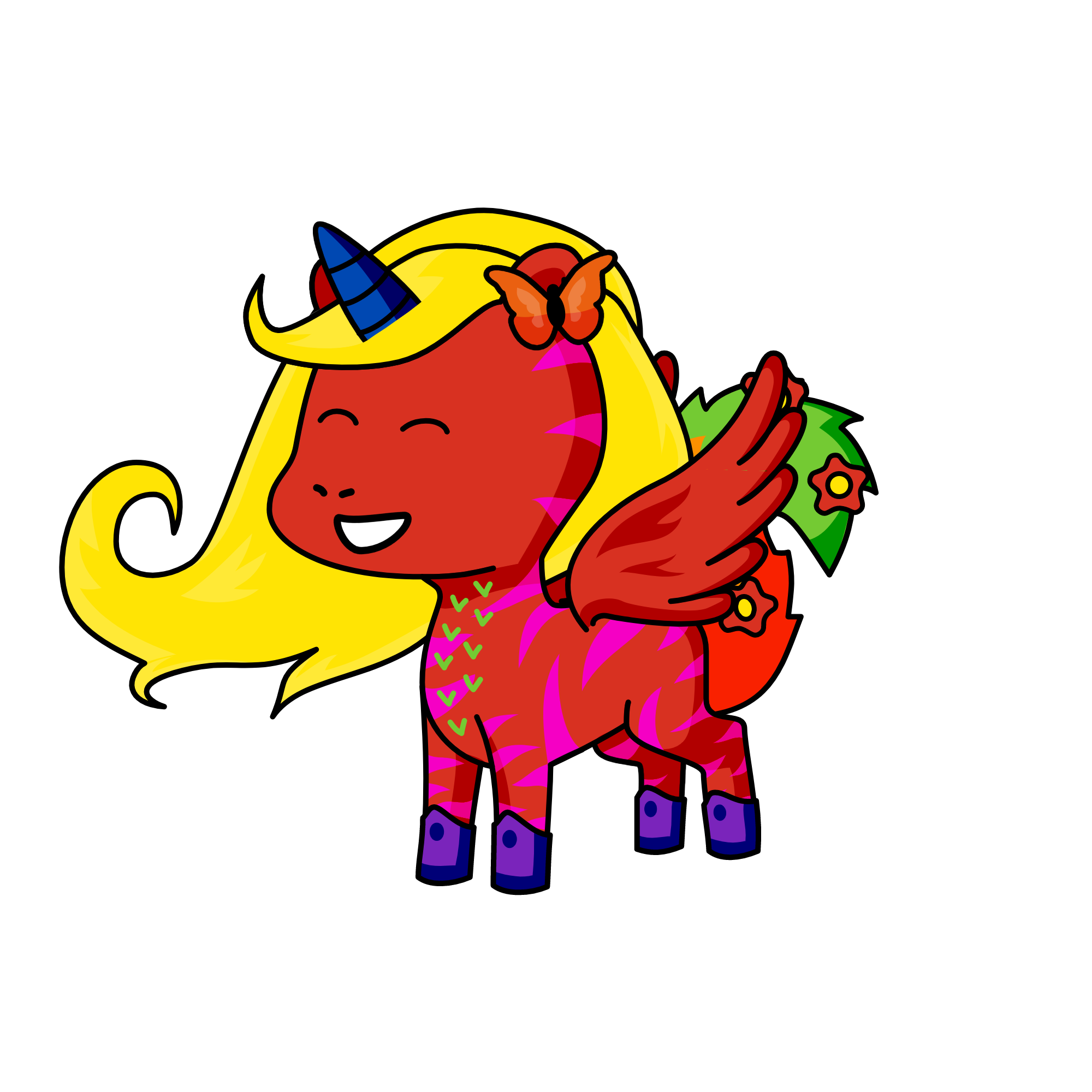rambow-corn, the unicorn