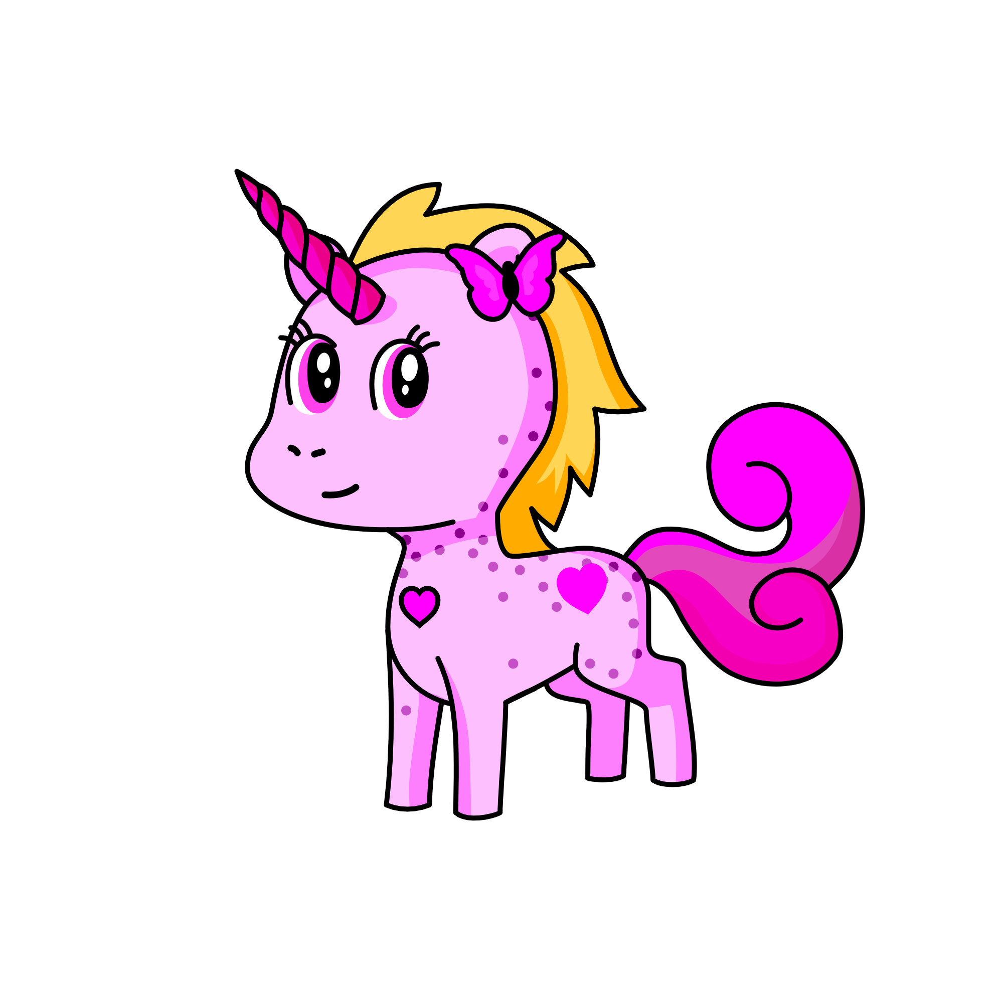 Pinky, the unicorn