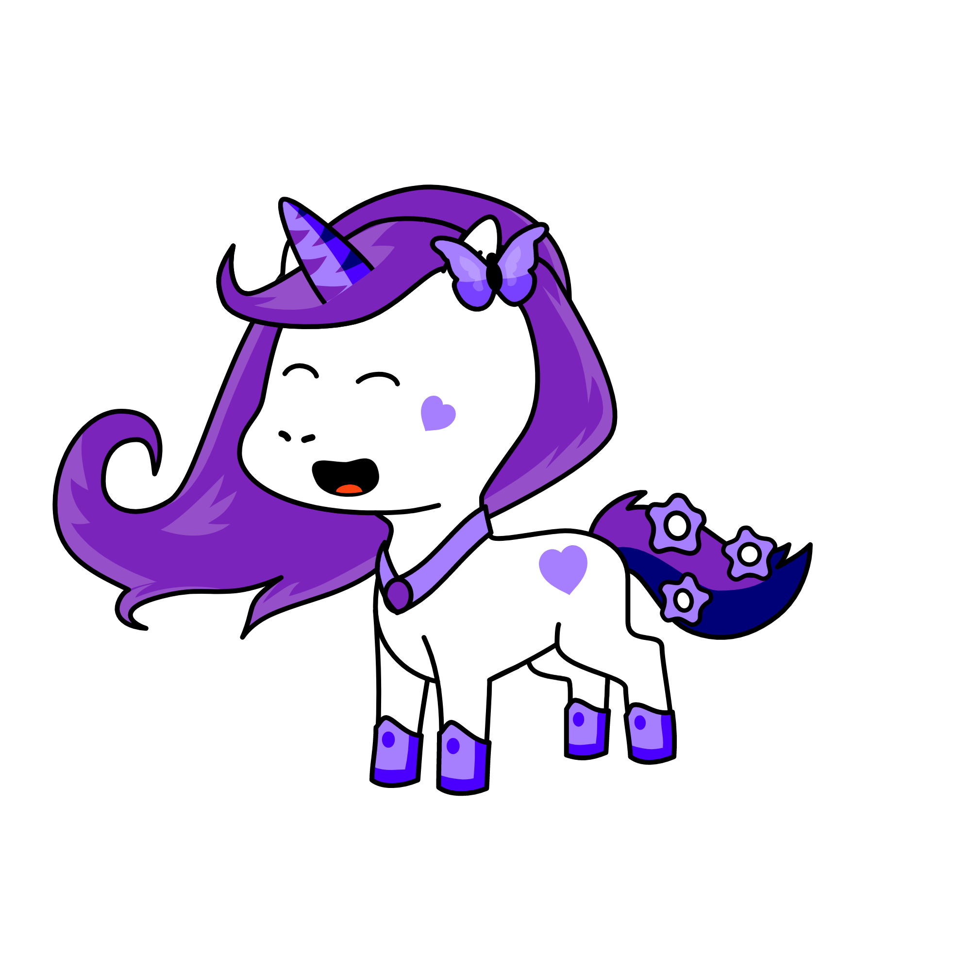 Lavender, the unicorn