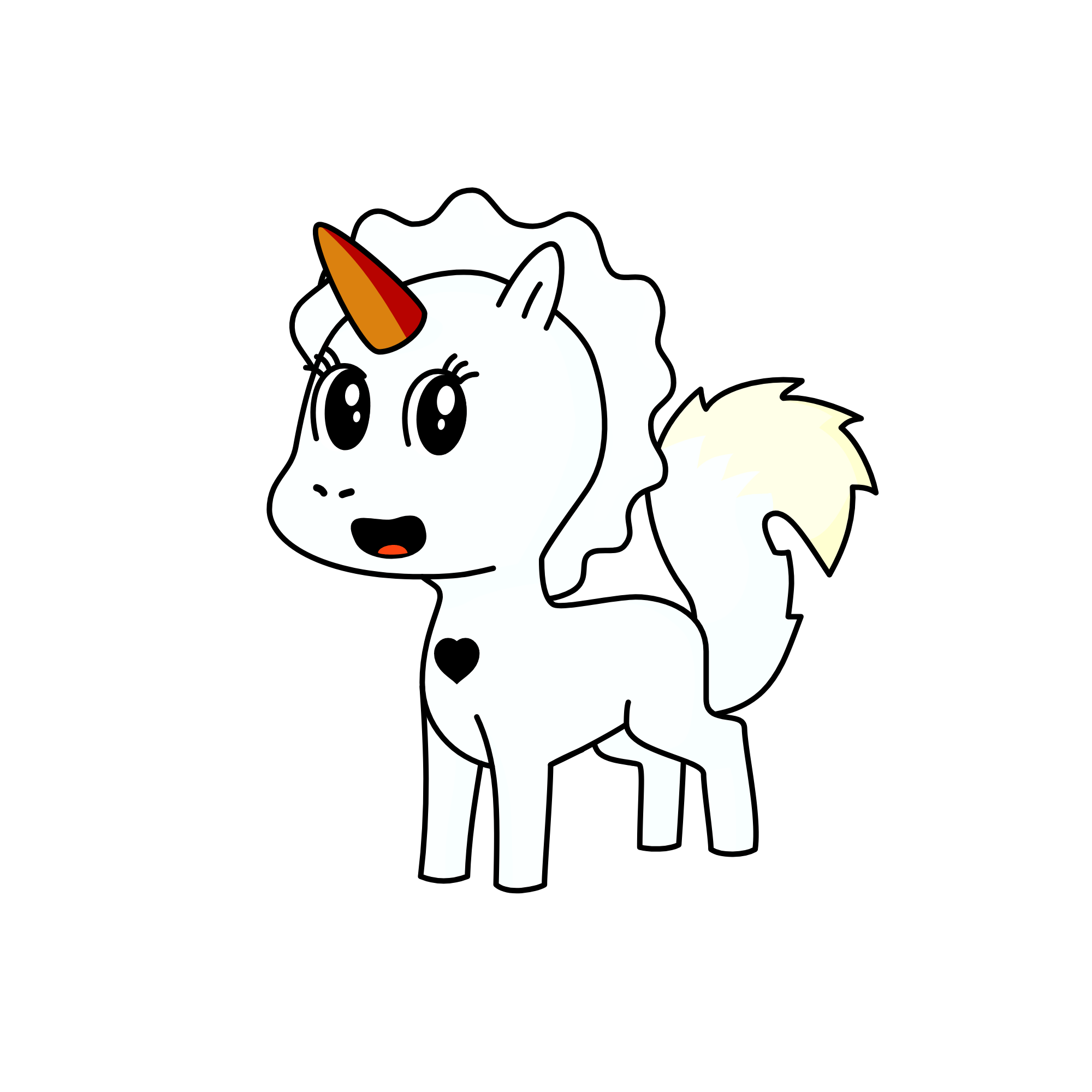 Olaf (who likes warm hugs!), the unicorn