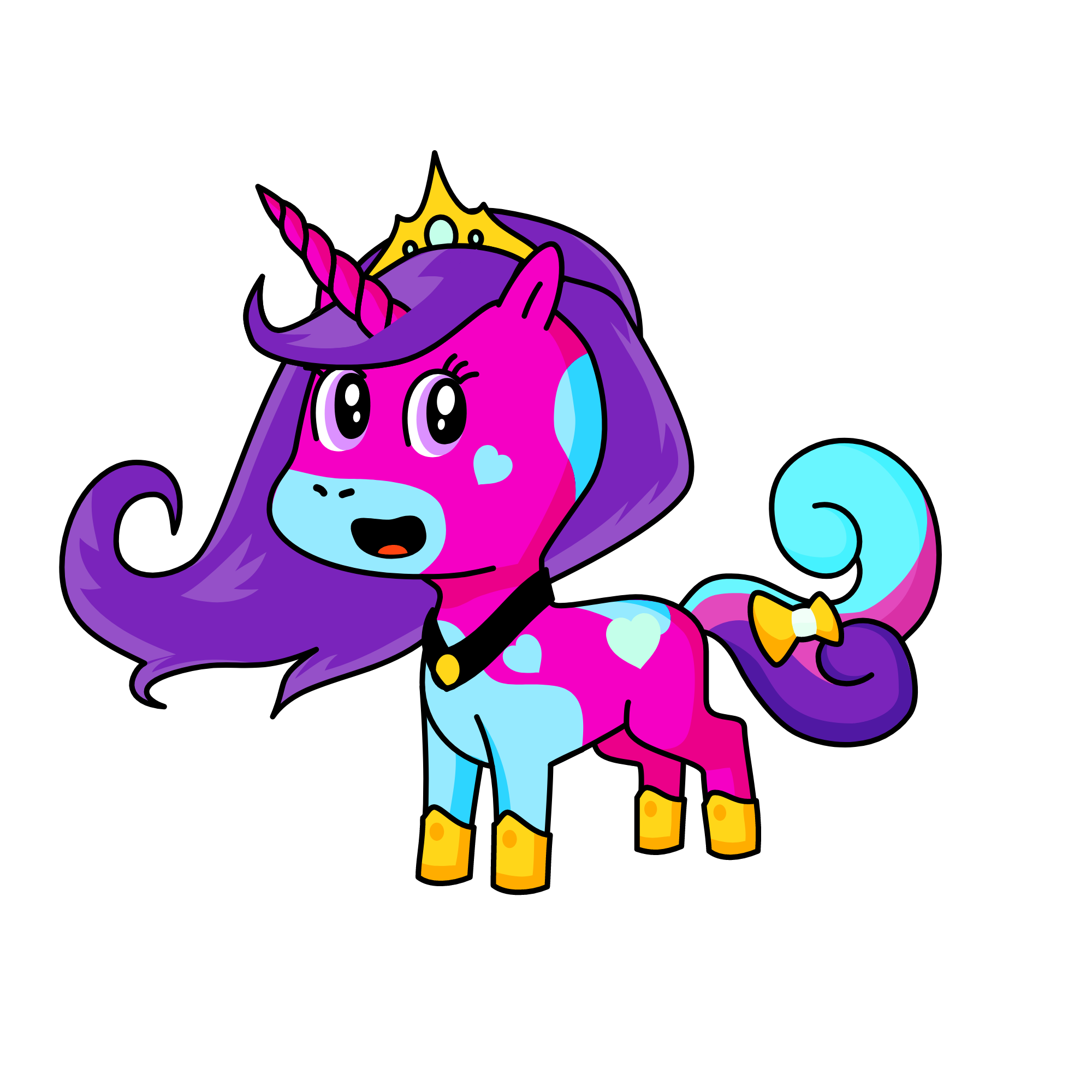 Queen Ava, the unicorn