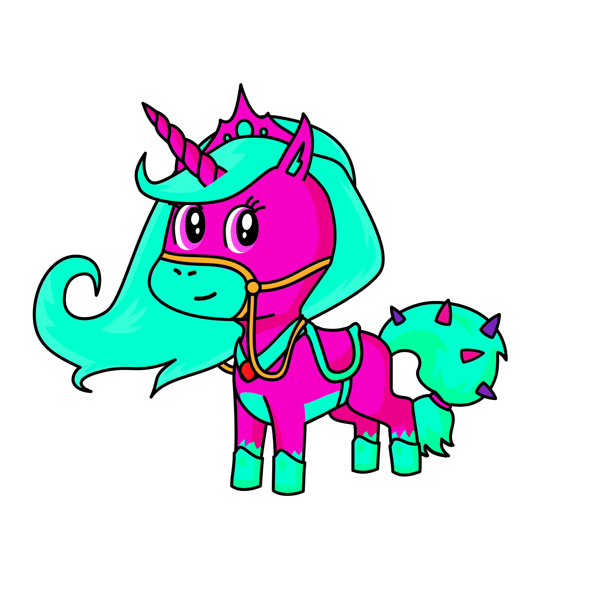 Queen Uni , the unicorn