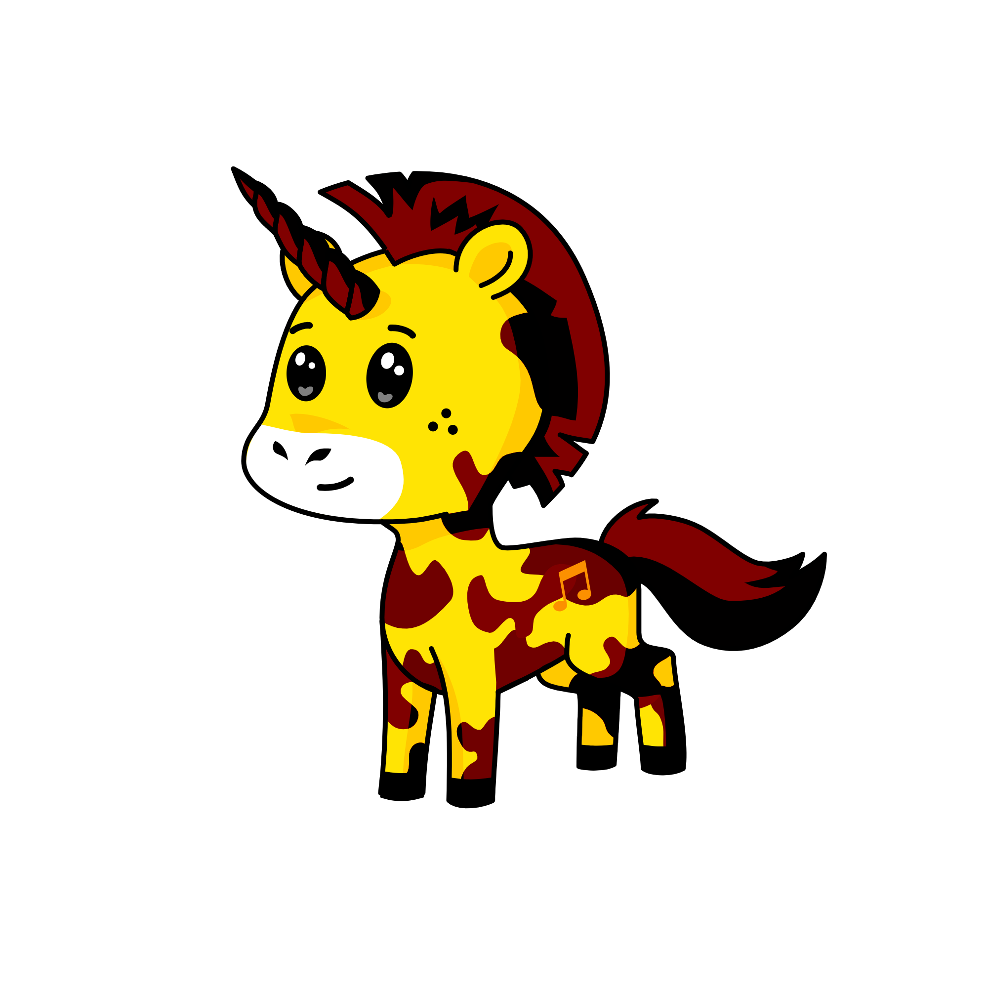Giraffe, the unicorn
