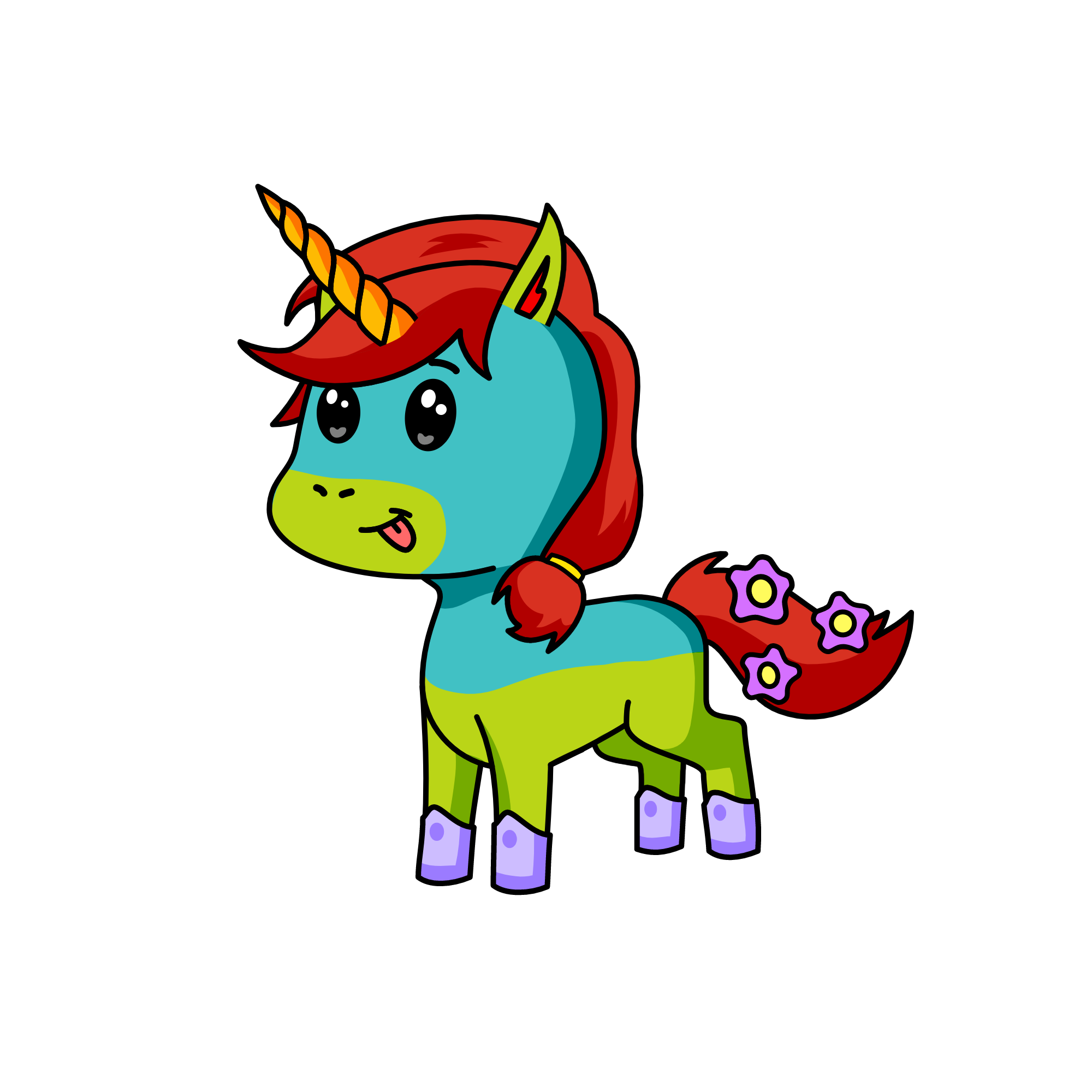 lune, the unicorn