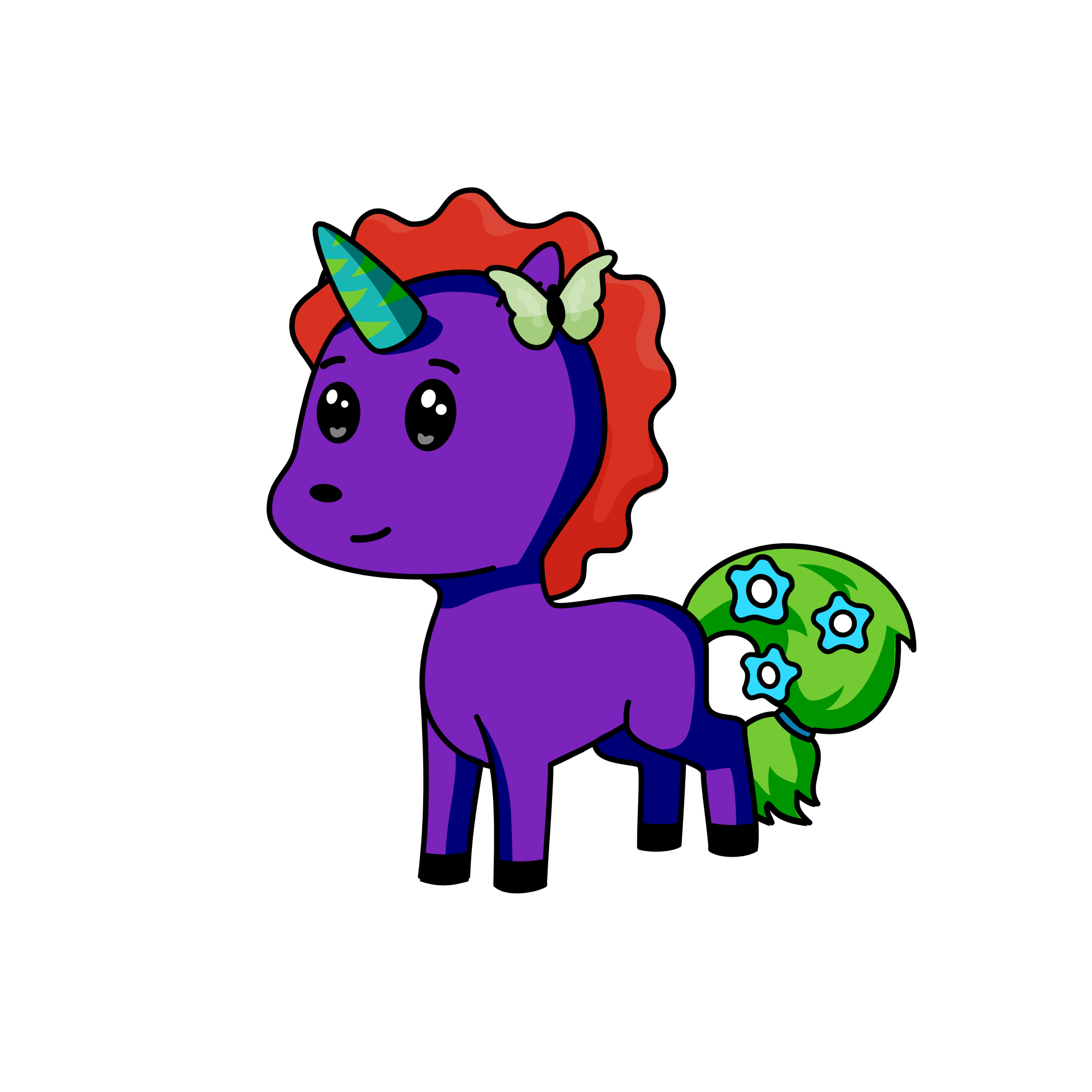 Pupil Popil, the unicorn