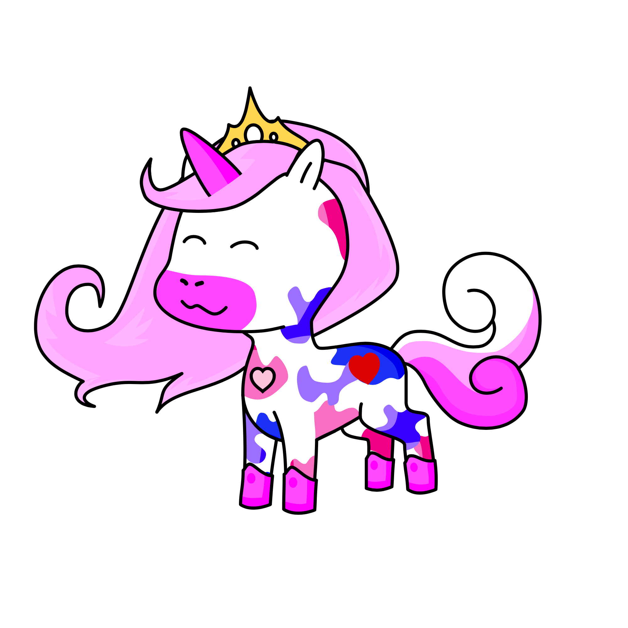 Splatters, the unicorn
