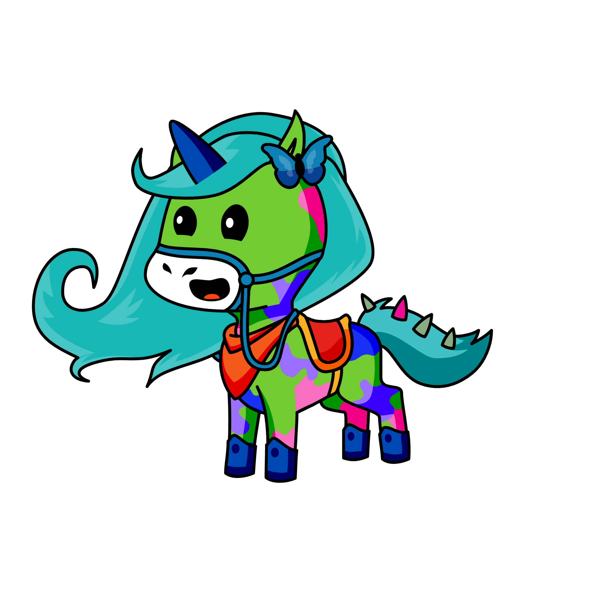 blues, the unicorn