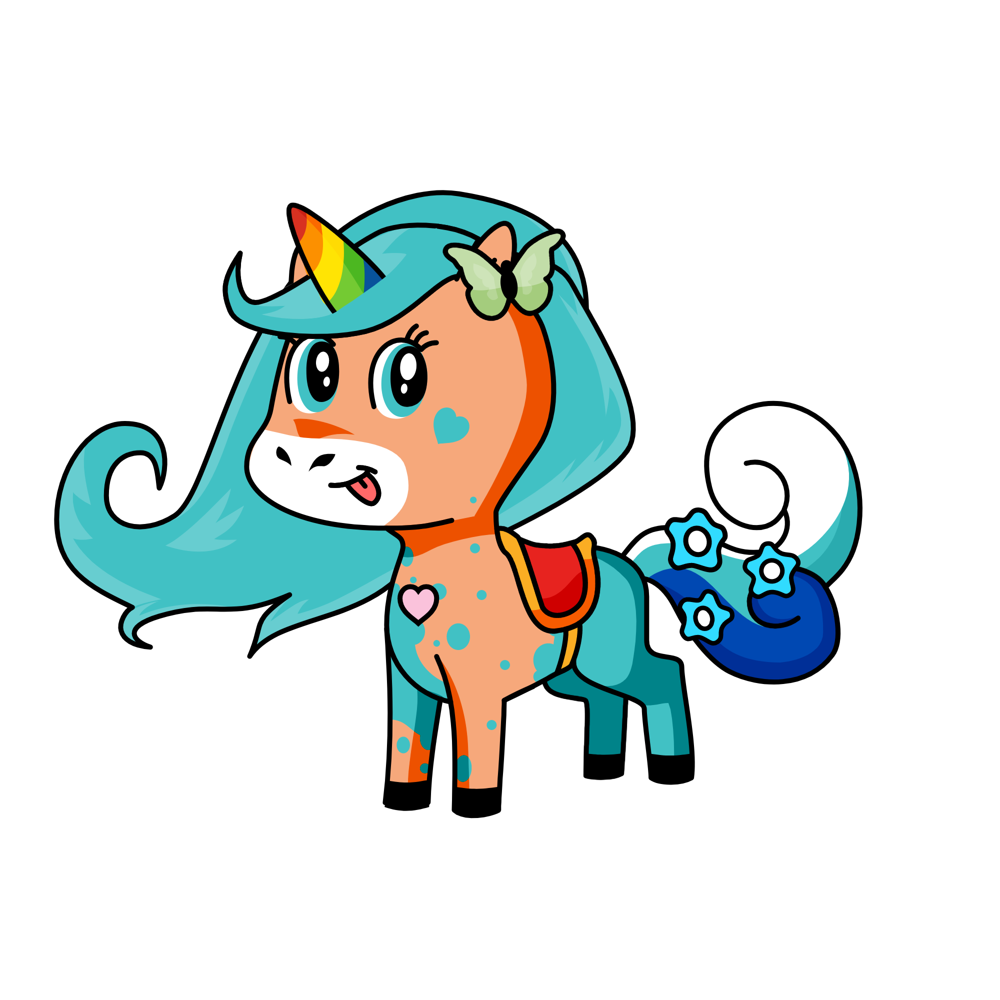 rose, the unicorn