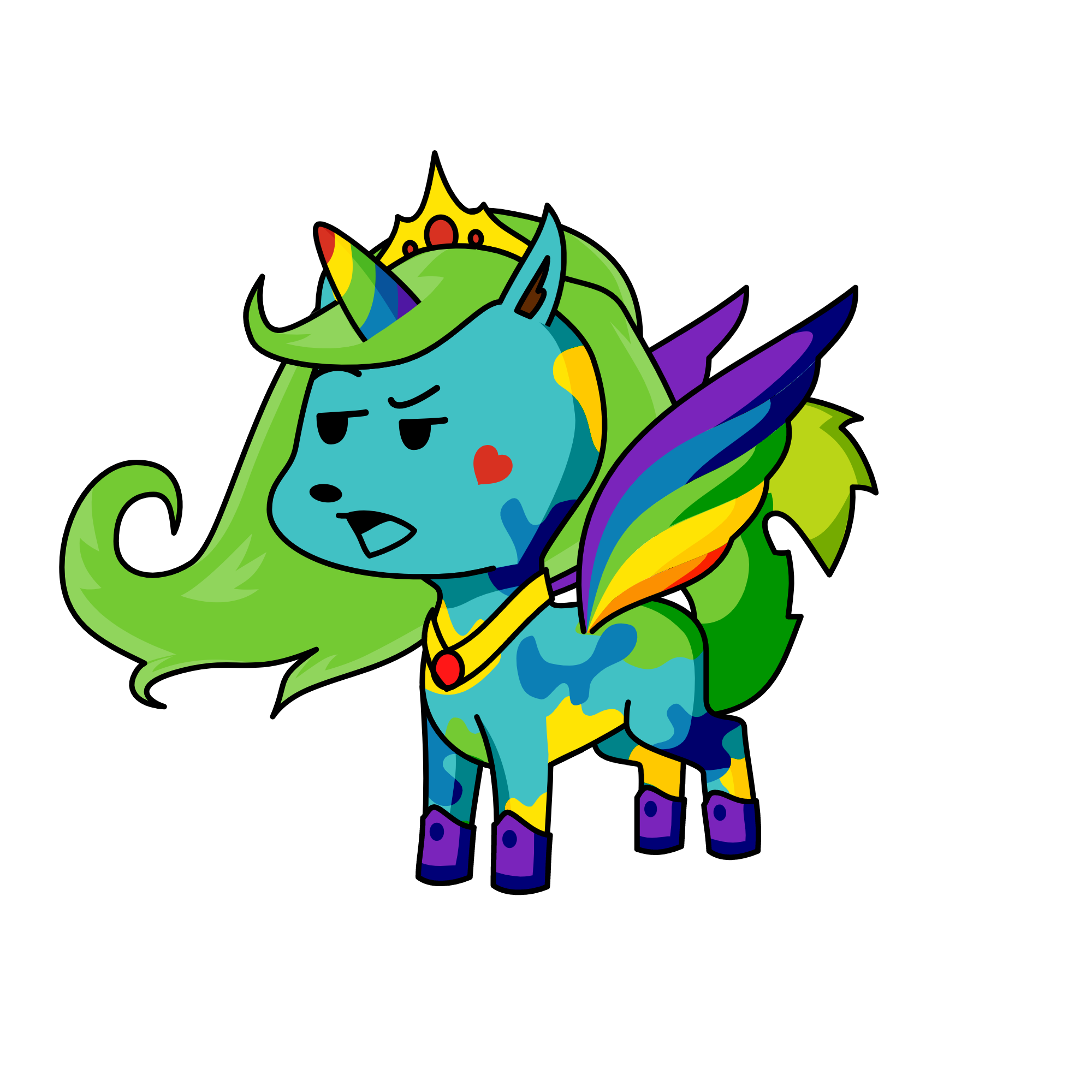 Glory, the unicorn