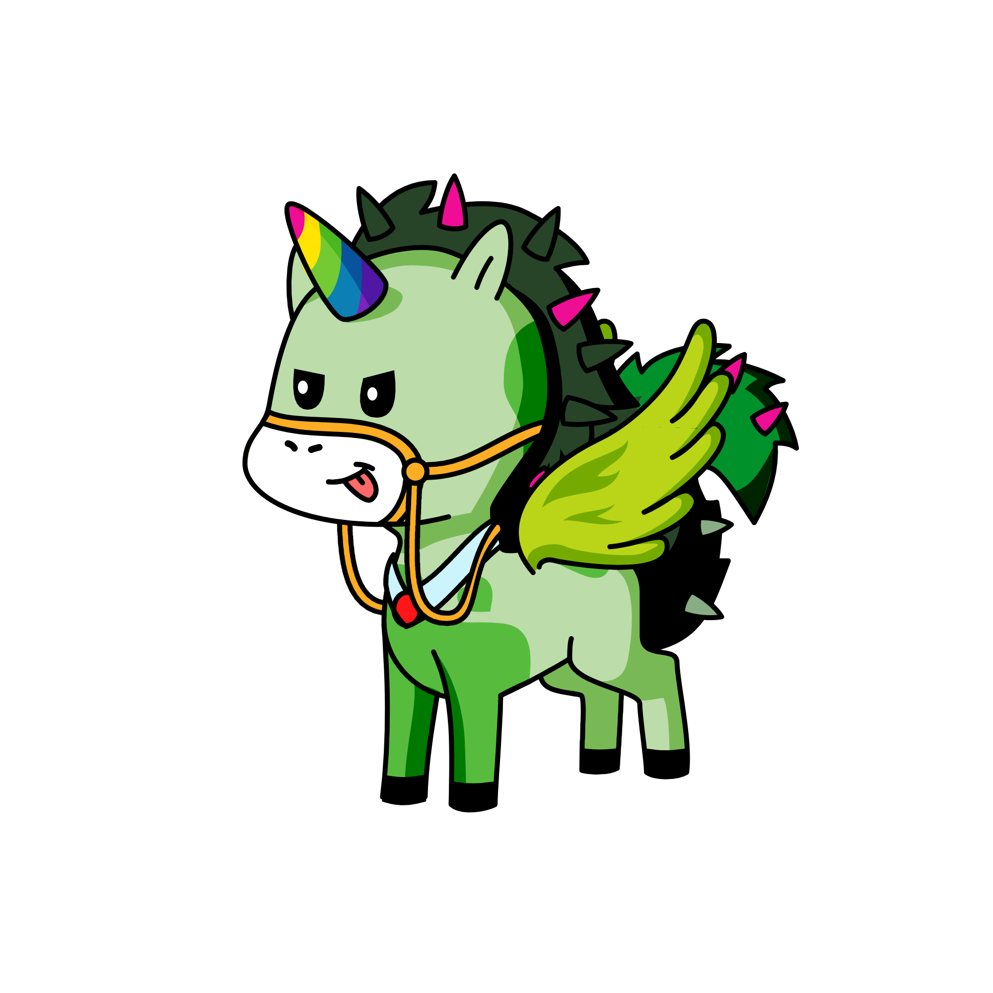 Spiky, the unicorn