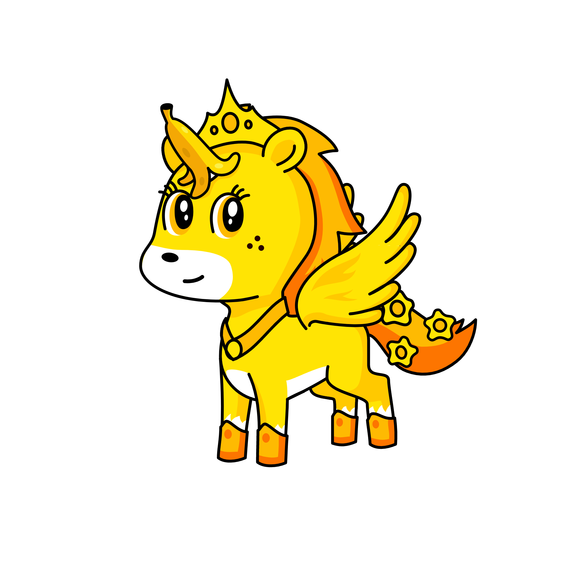 Banana Queen, the unicorn