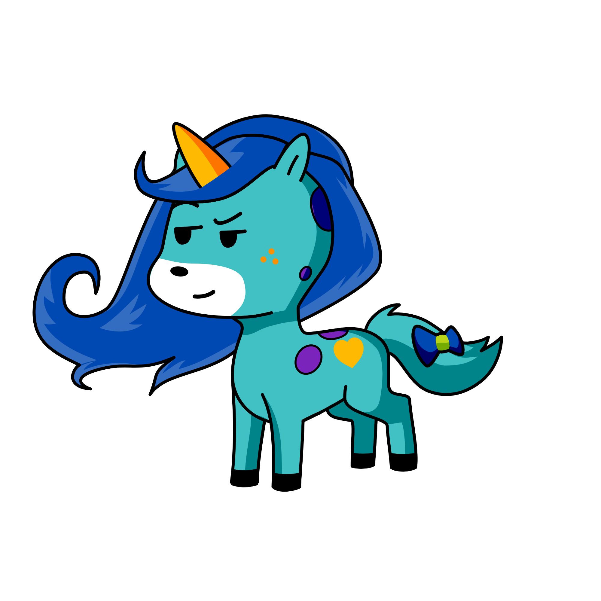 Blue Night Sky Man Hunt, the unicorn