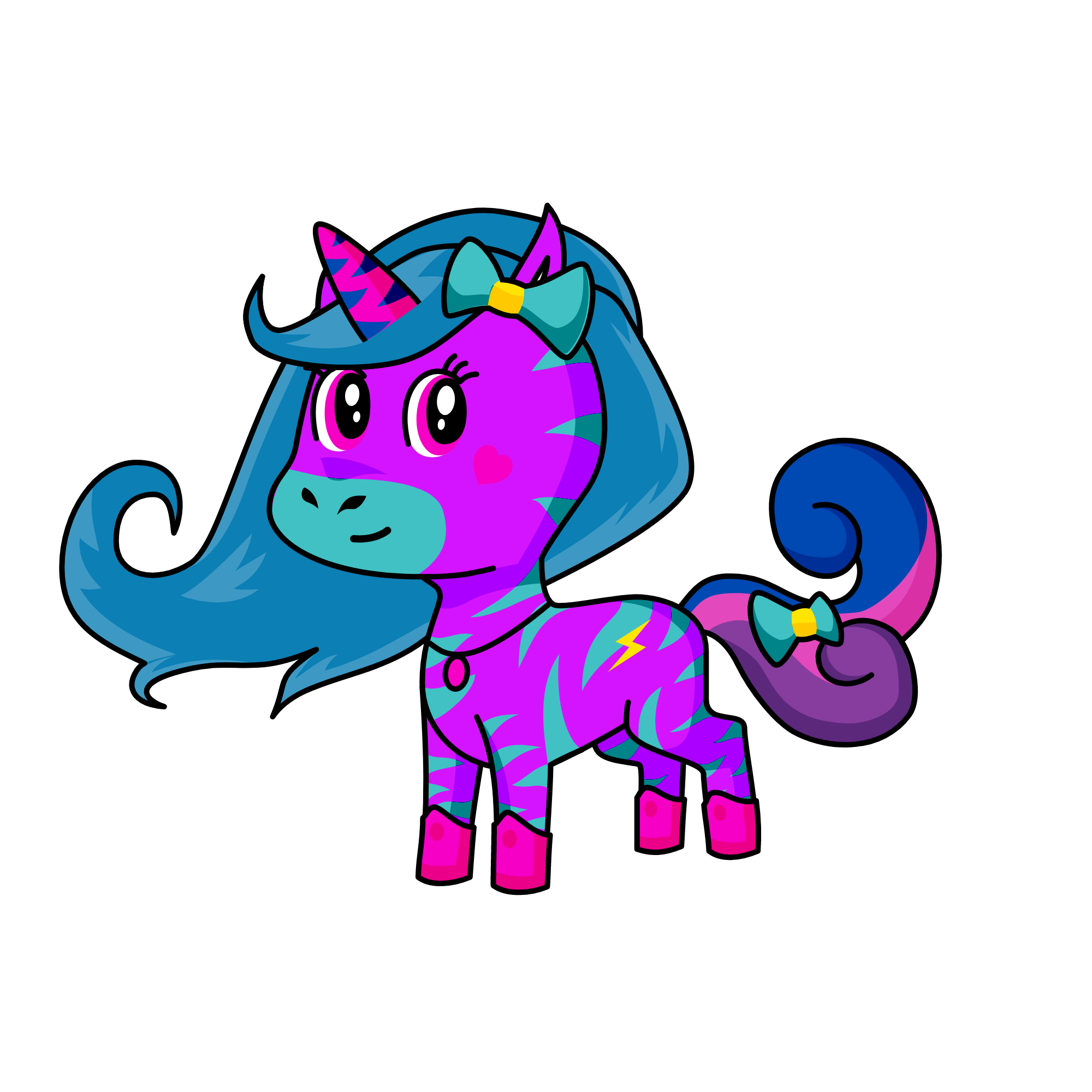 Cruciela, the unicorn