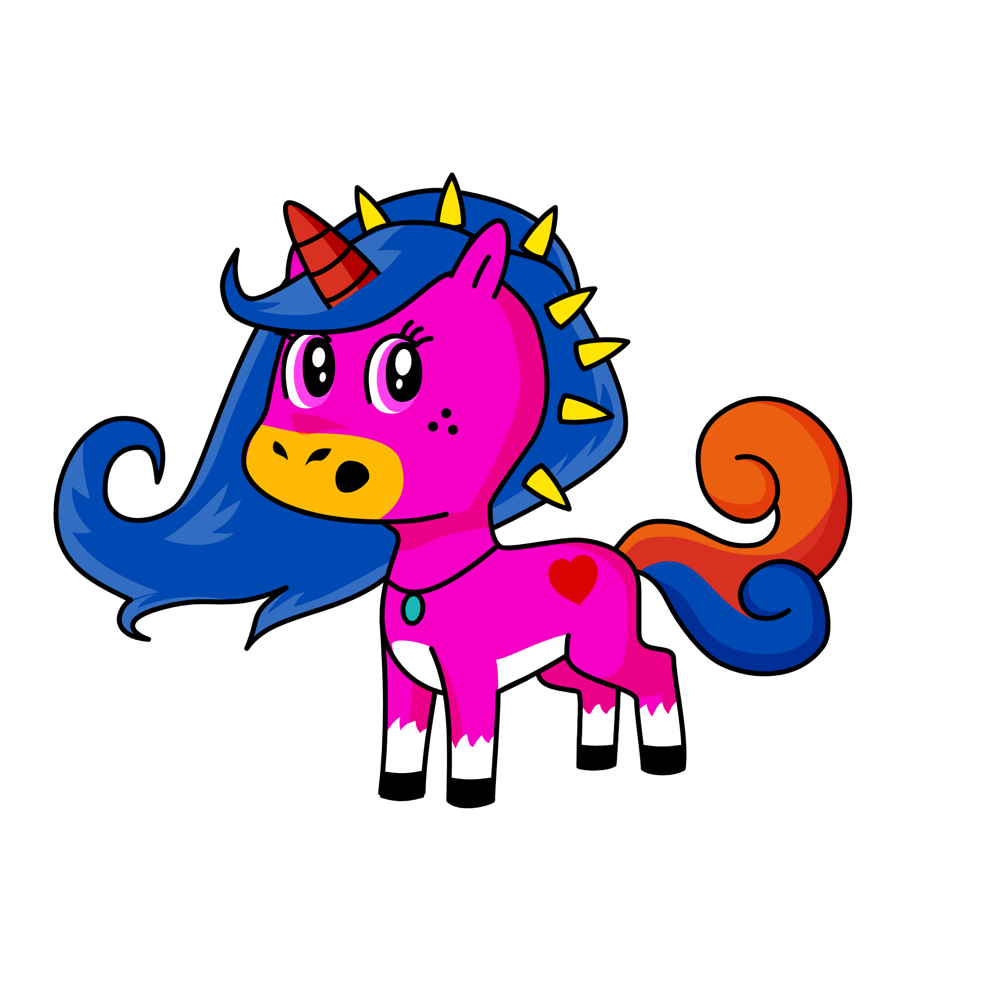 b, the unicorn