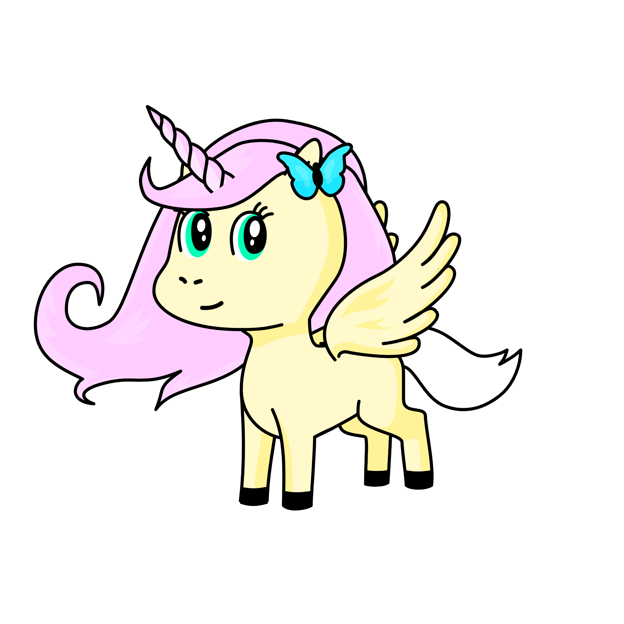 Fluttershy, the unicorn