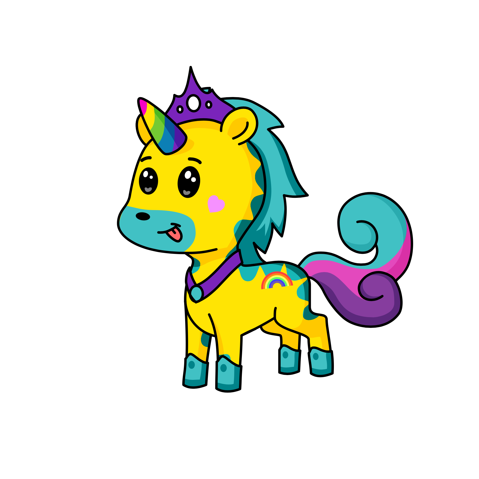 Rainbow Bright, the unicorn