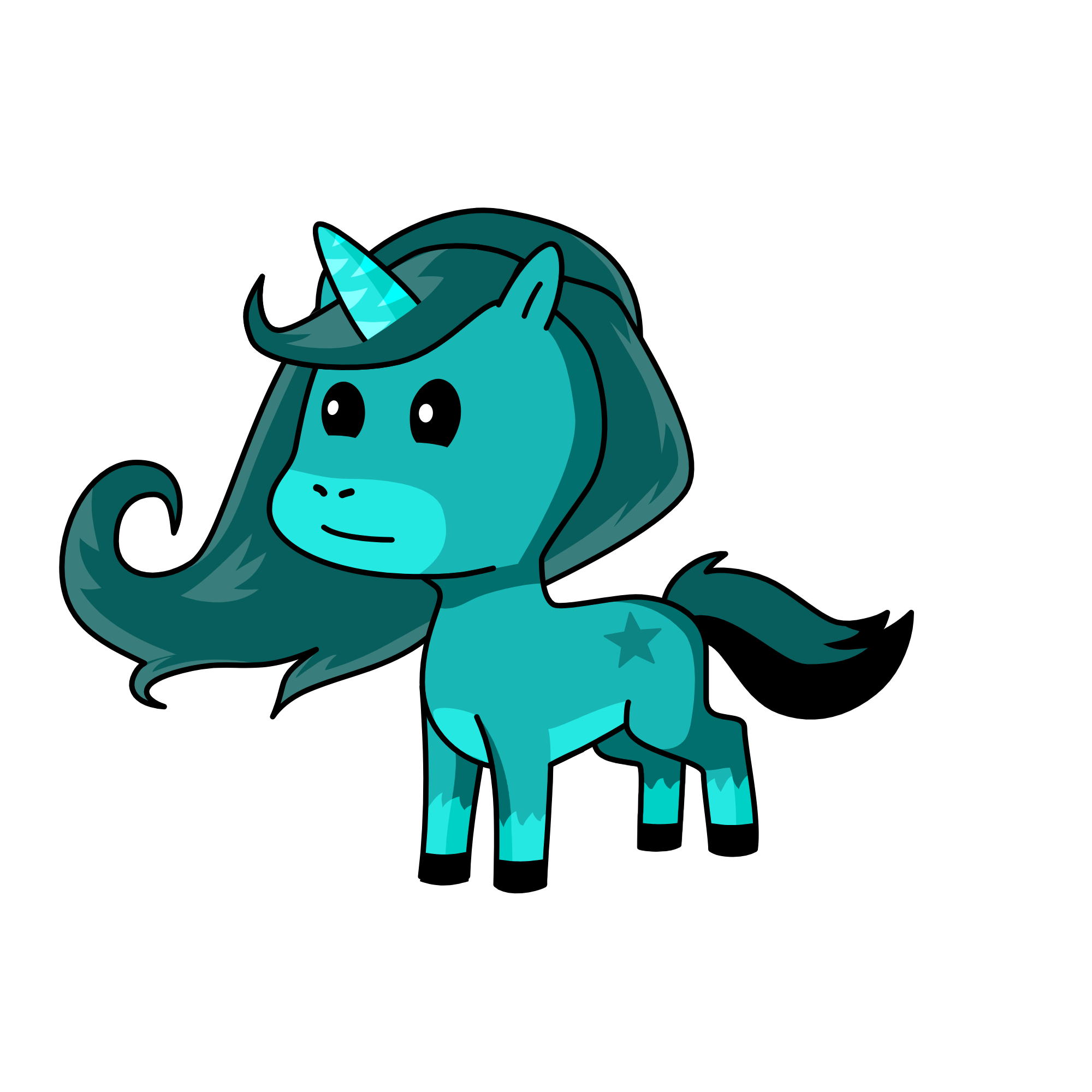Splash, the unicorn