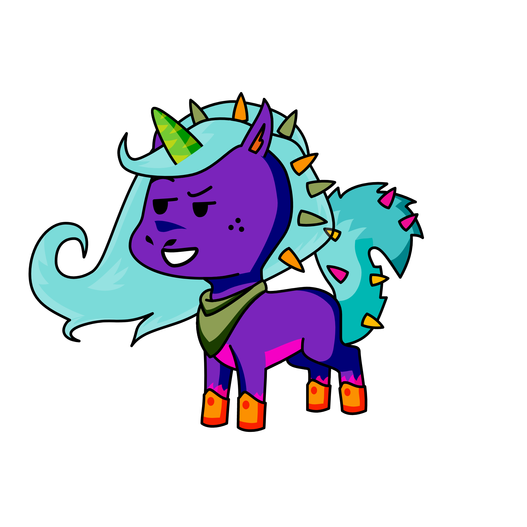 Glitter, the unicorn
