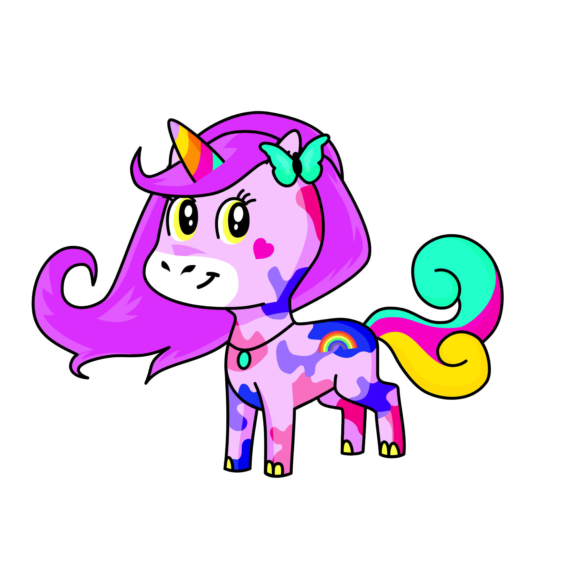 Snow unicorn, the unicorn