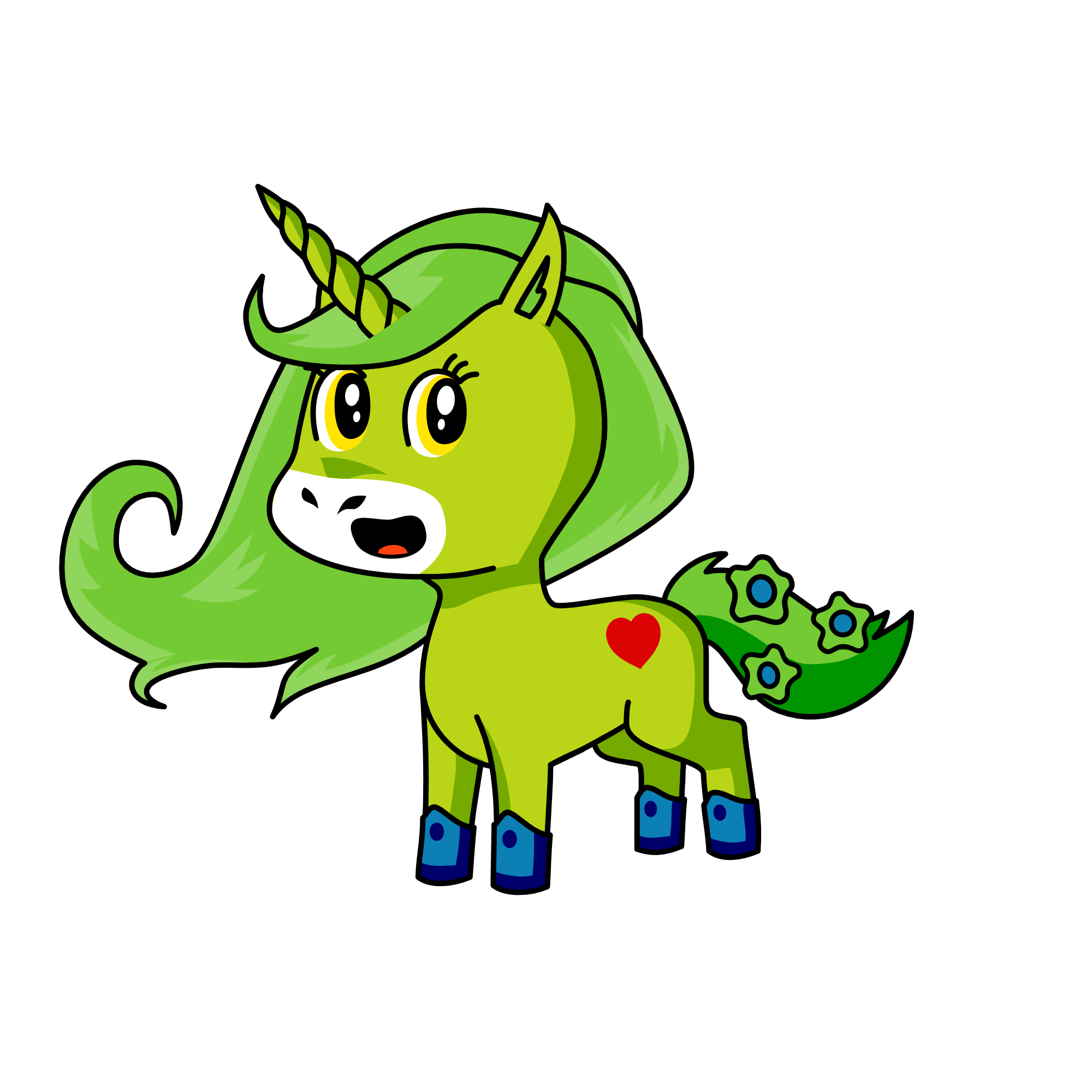Princess of the forest, the unicorn