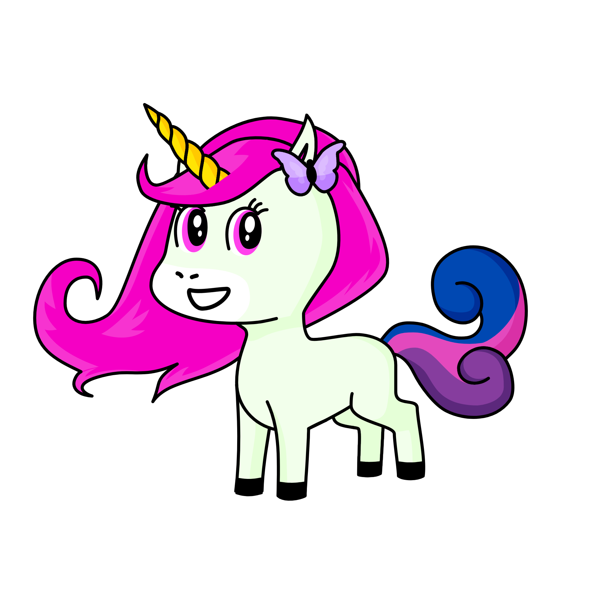 Plume, the unicorn