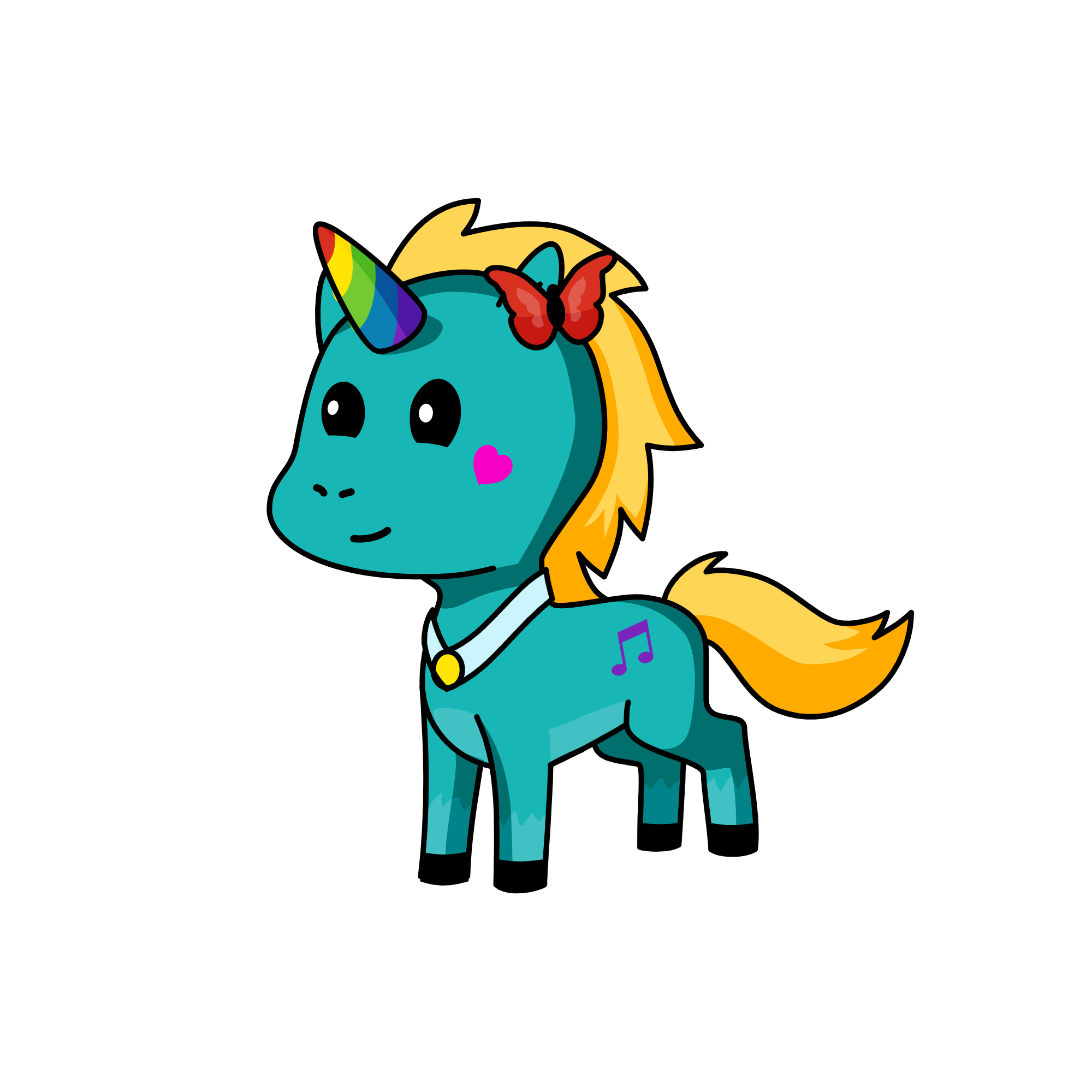 Cutiana, the unicorn