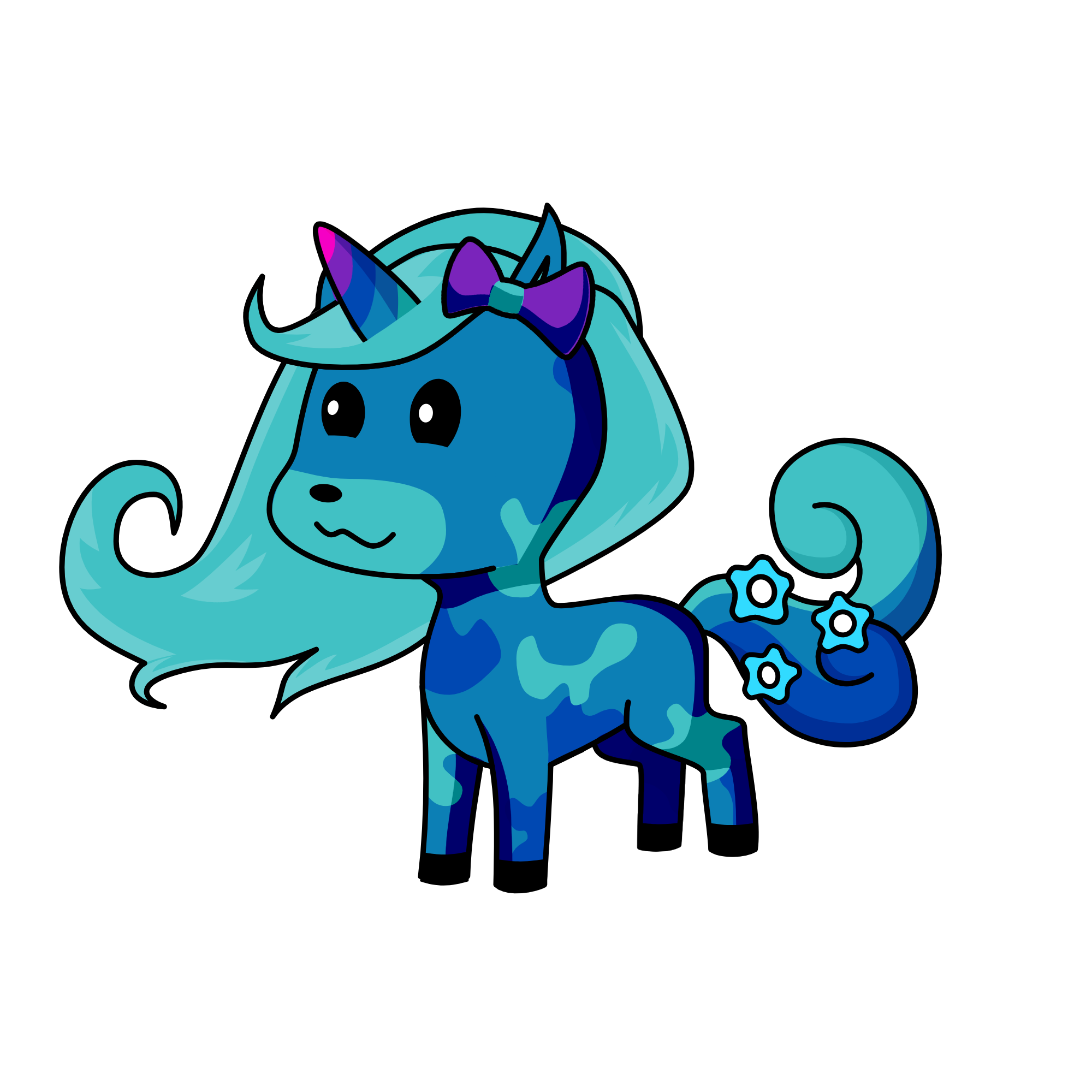 Violet, the unicorn