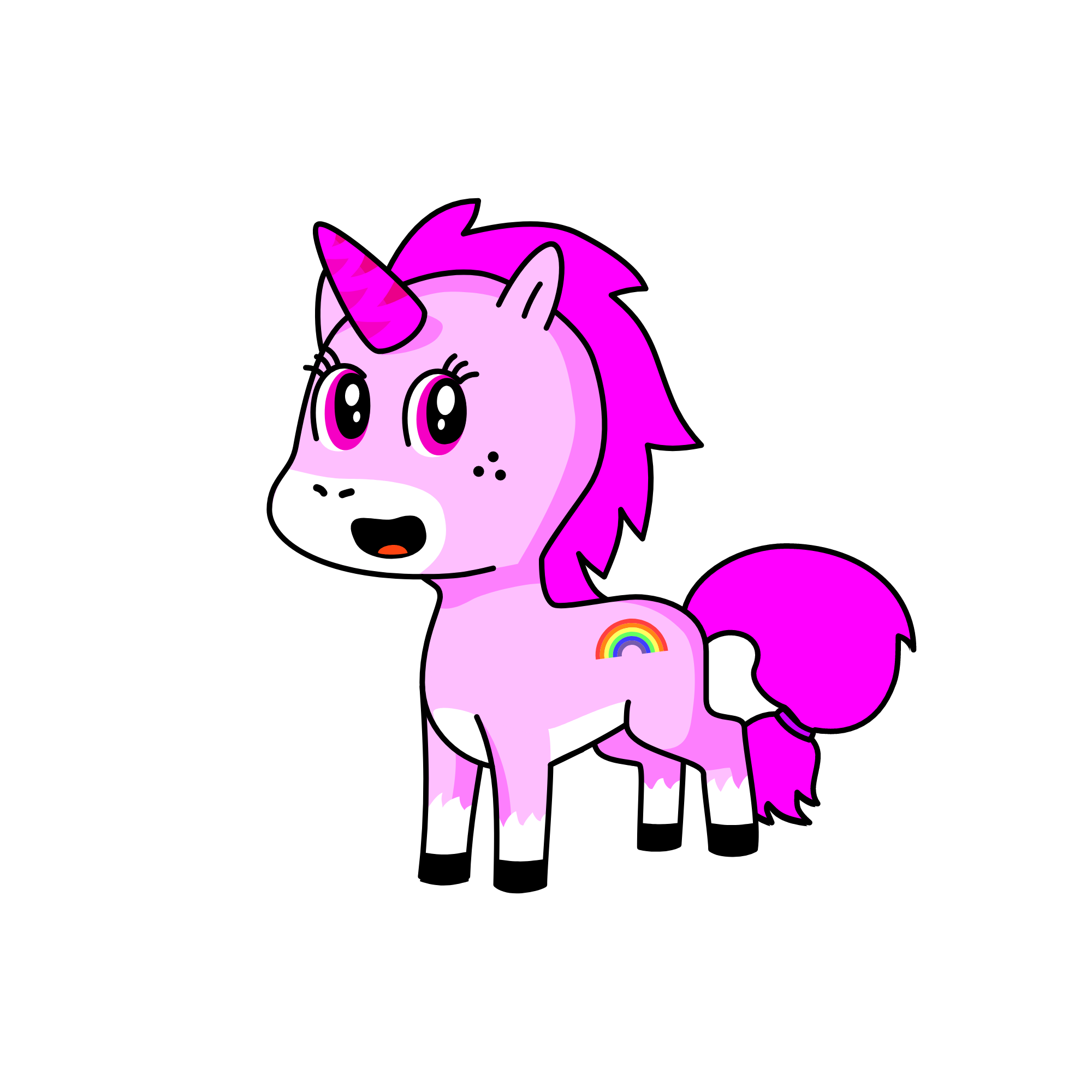 Pinky, the unicorn