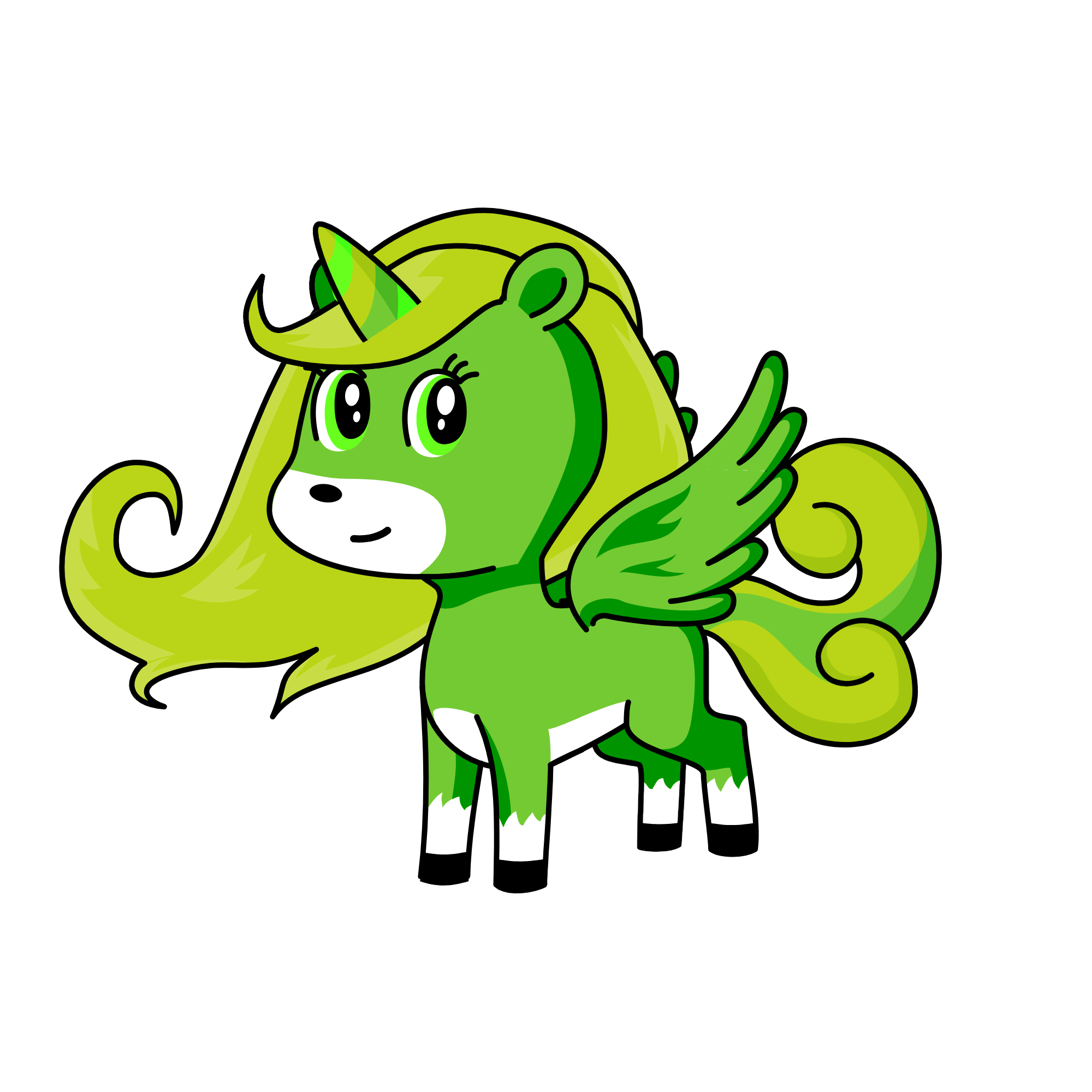 Minty, the unicorn