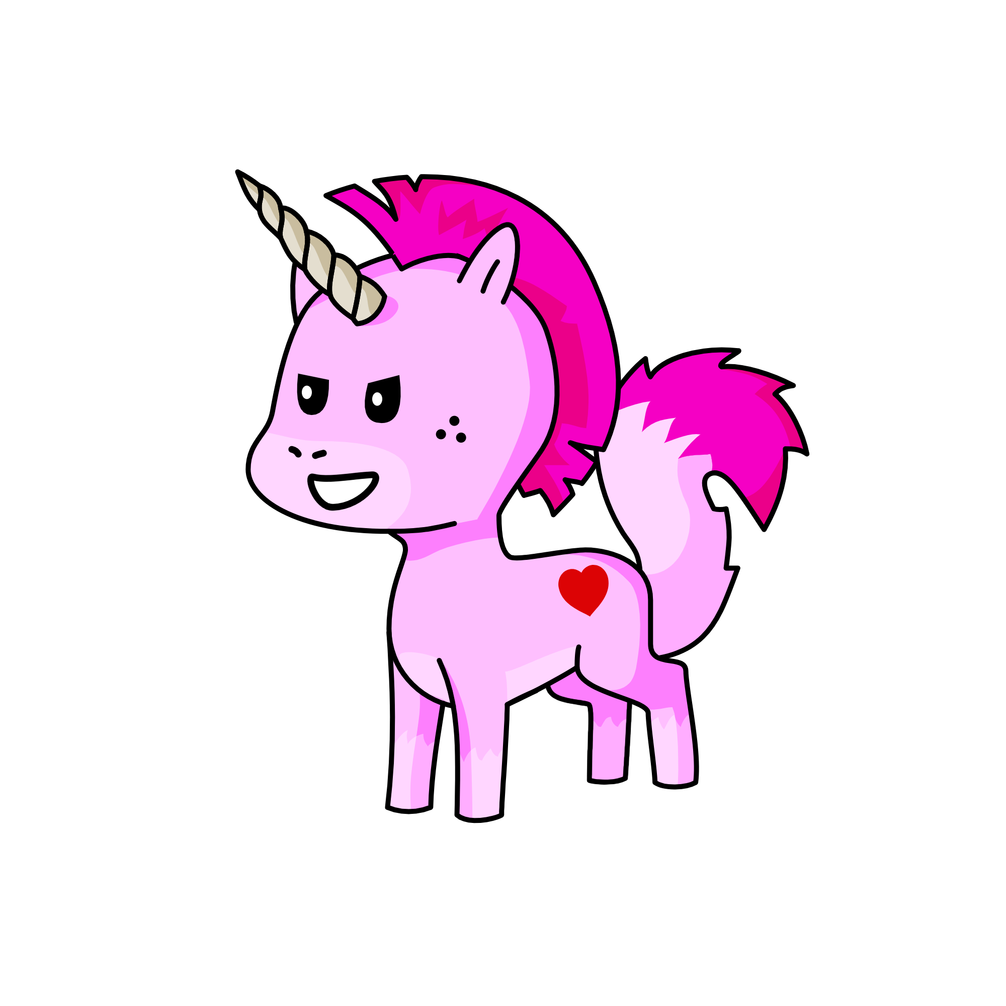 Strawberry, the unicorn