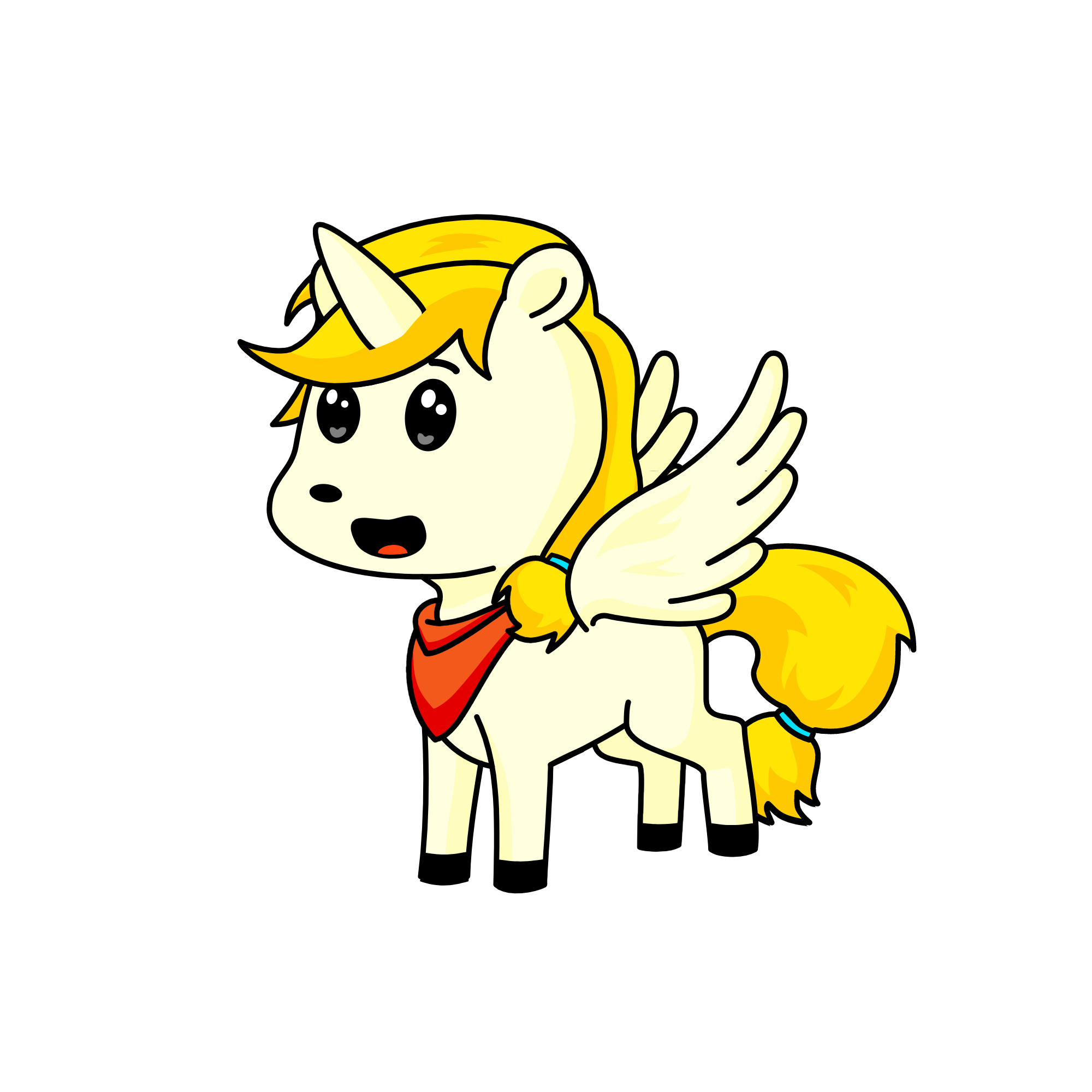 Cream, the unicorn