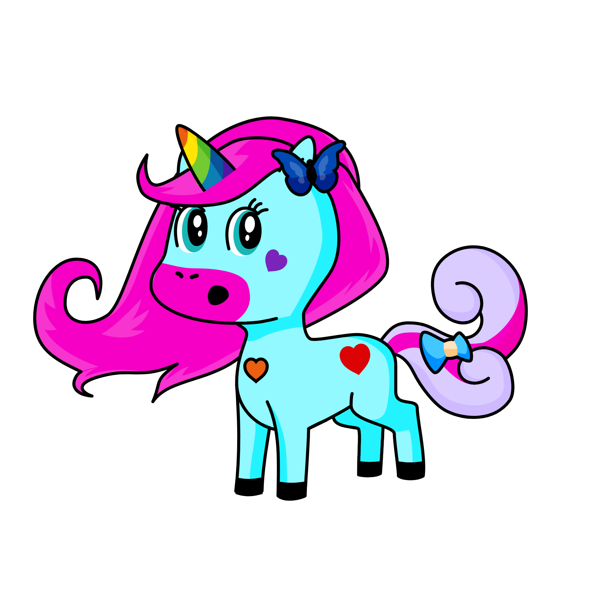 Sky Blue, the unicorn