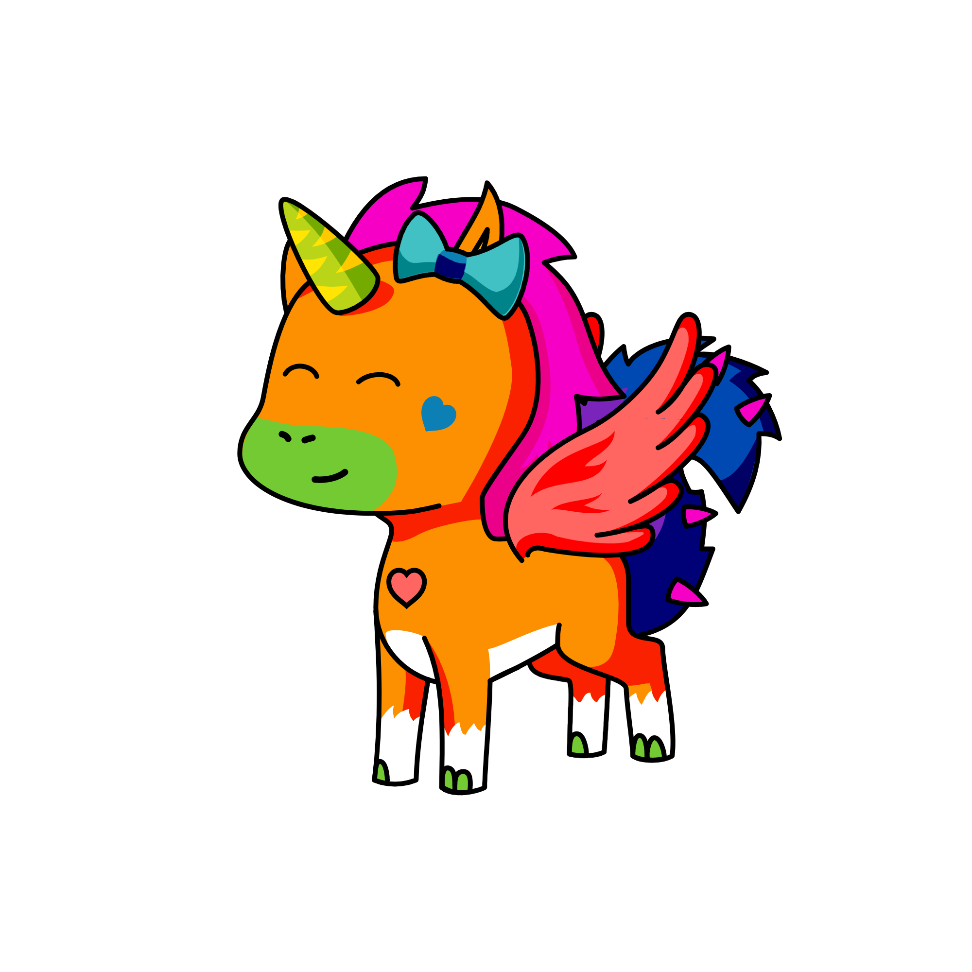 glitter, the unicorn