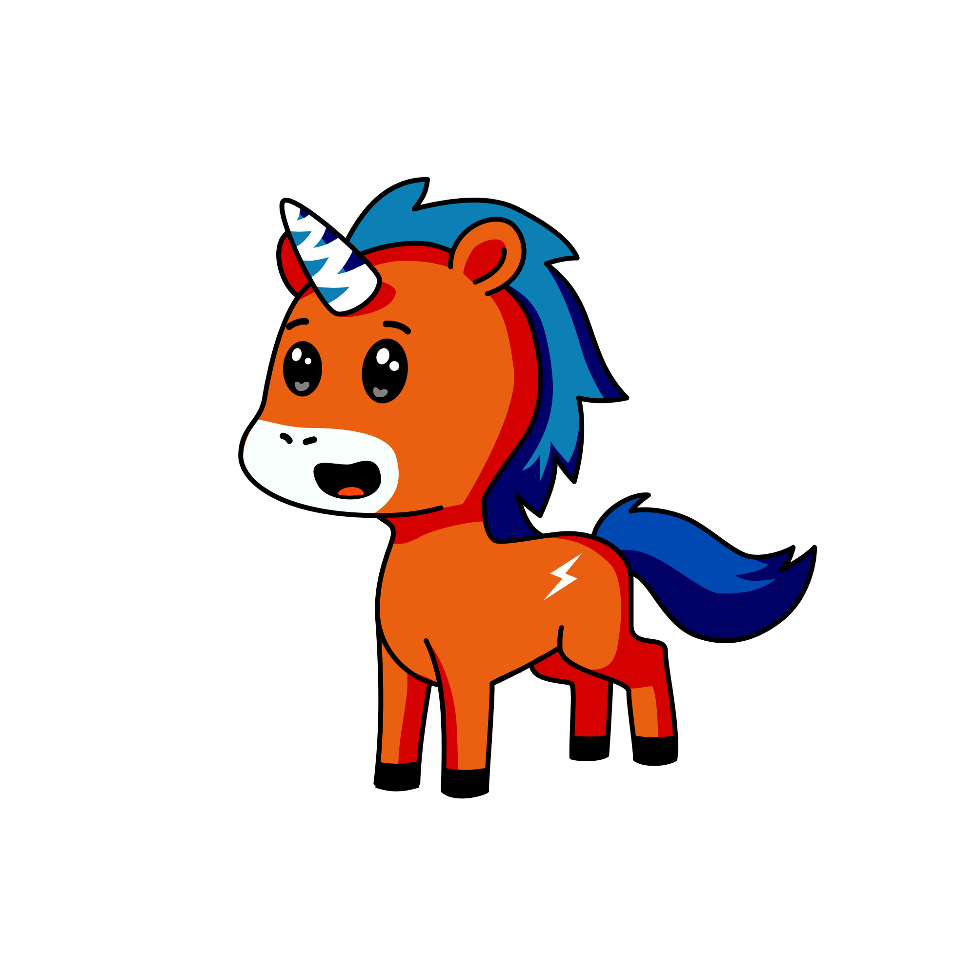 Giddy, the unicorn