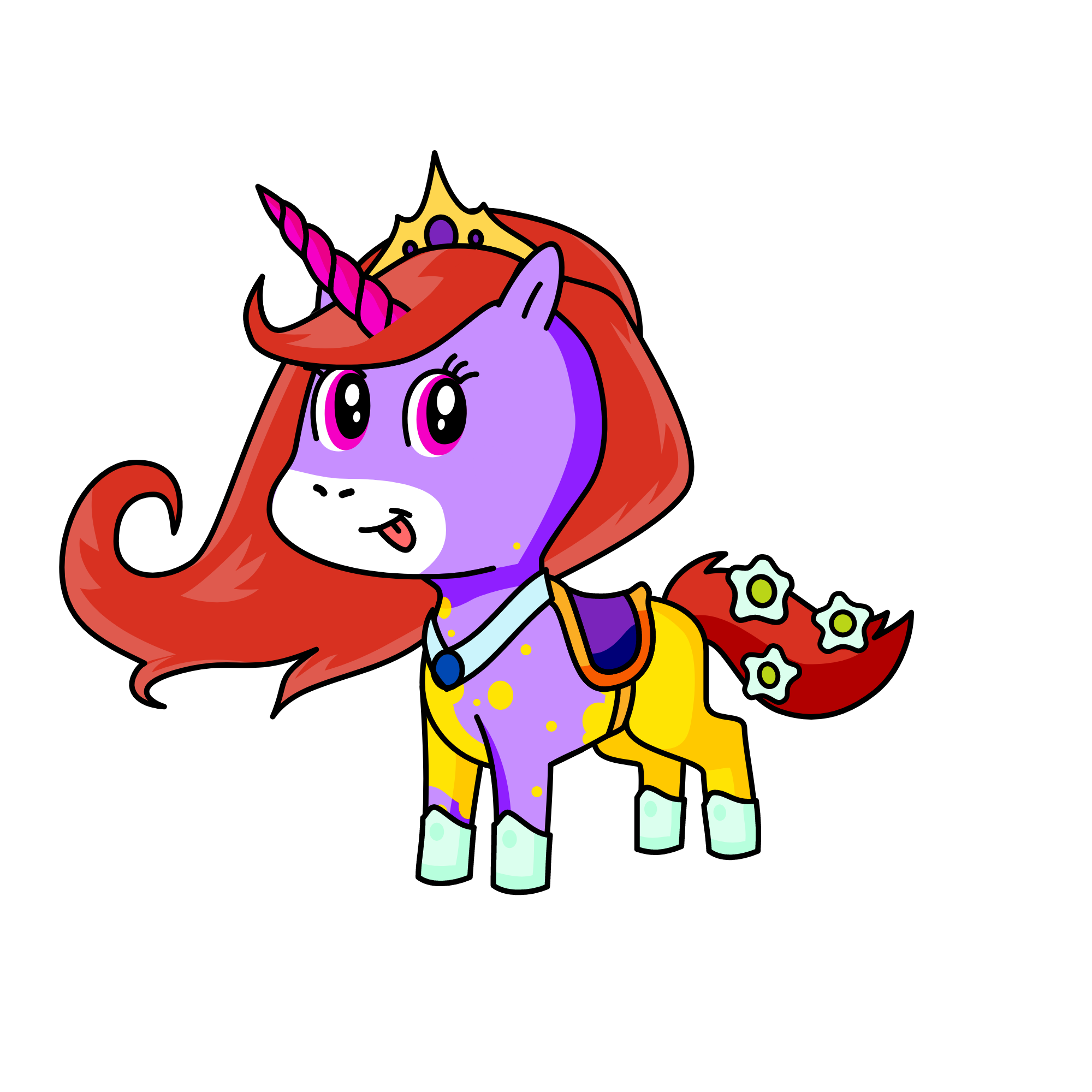 kraliçe at, the unicorn