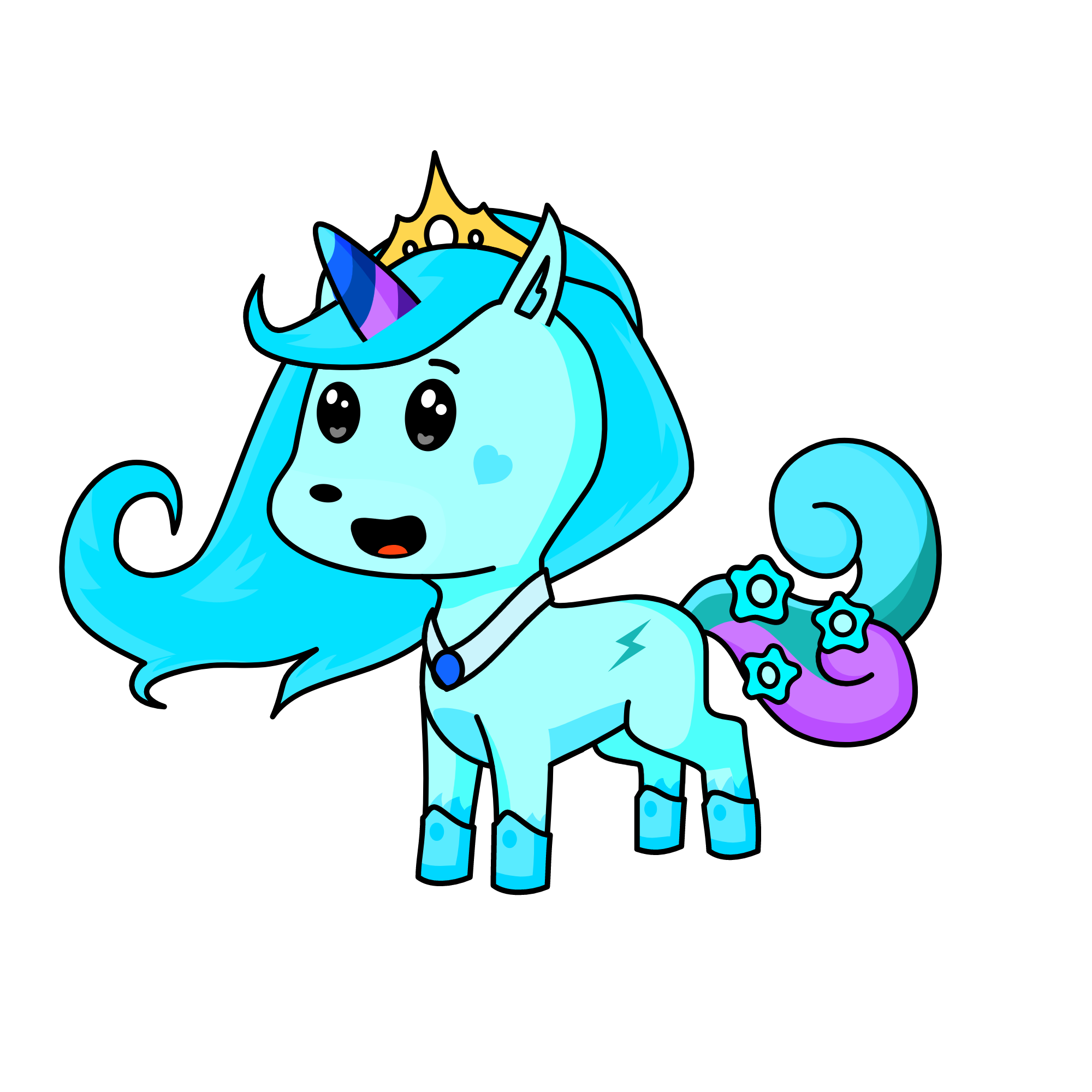 Crystal, the unicorn