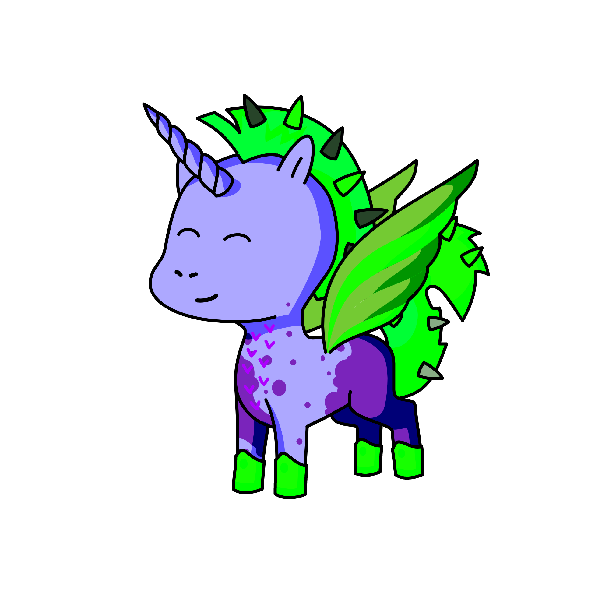 Spike, the unicorn