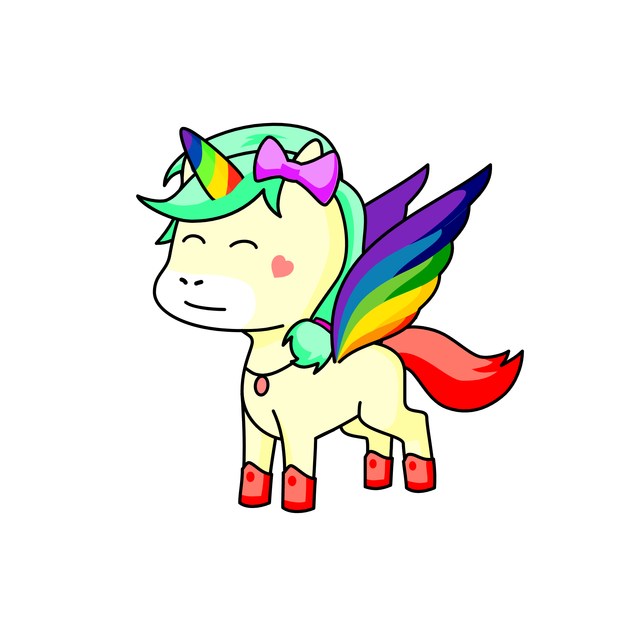 rainbow, the unicorn