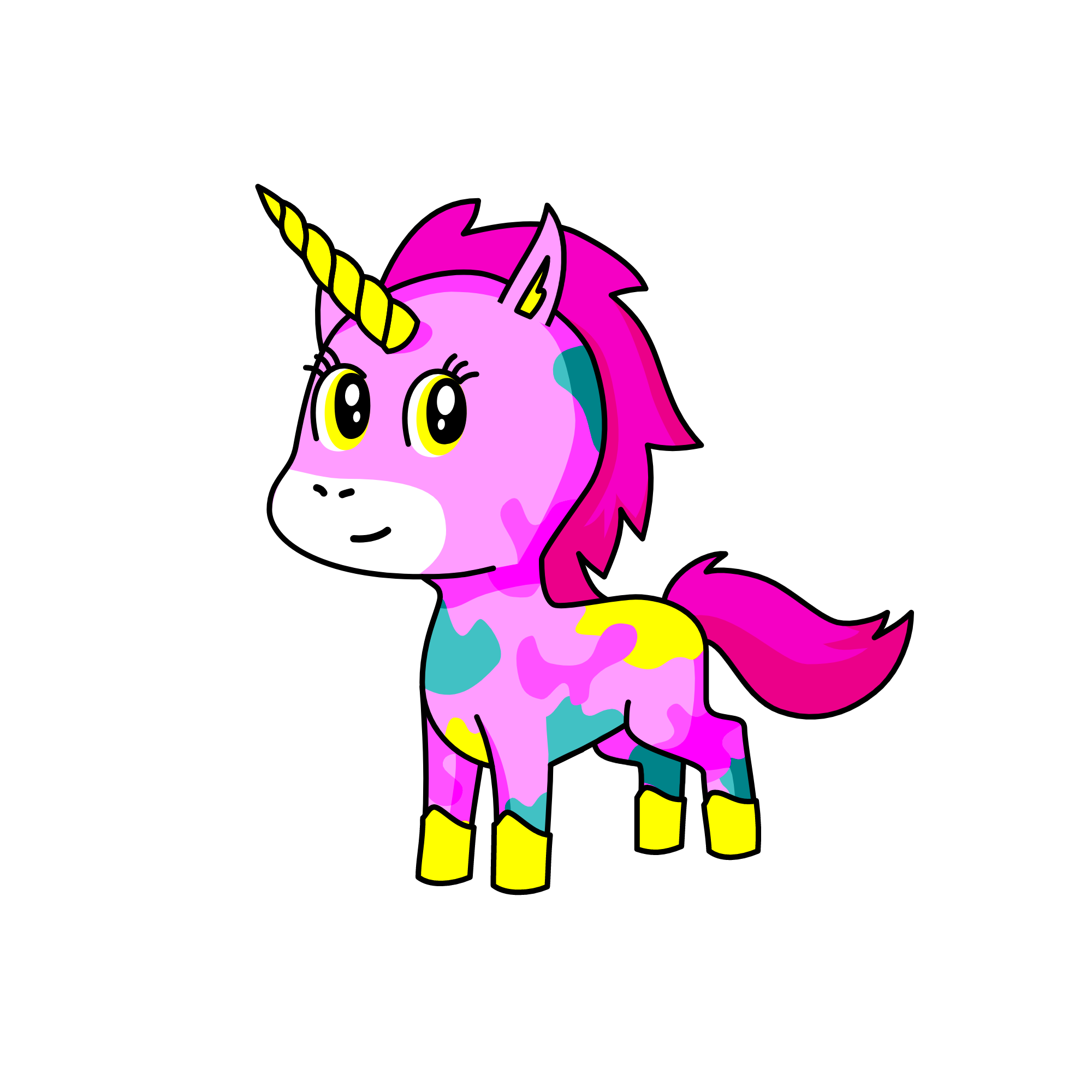 Fantasia Ty plushie, the unicorn