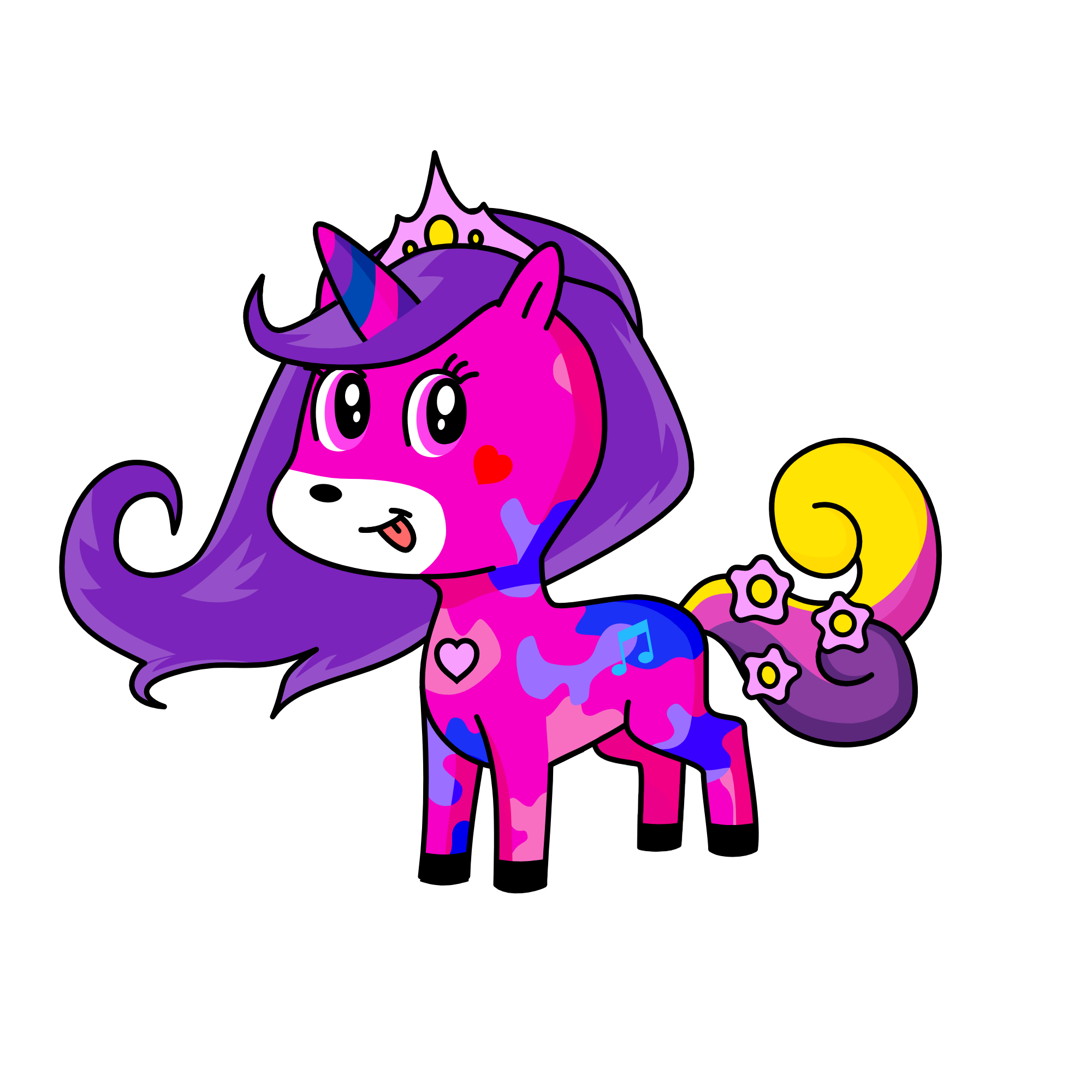 Fluffy, the unicorn