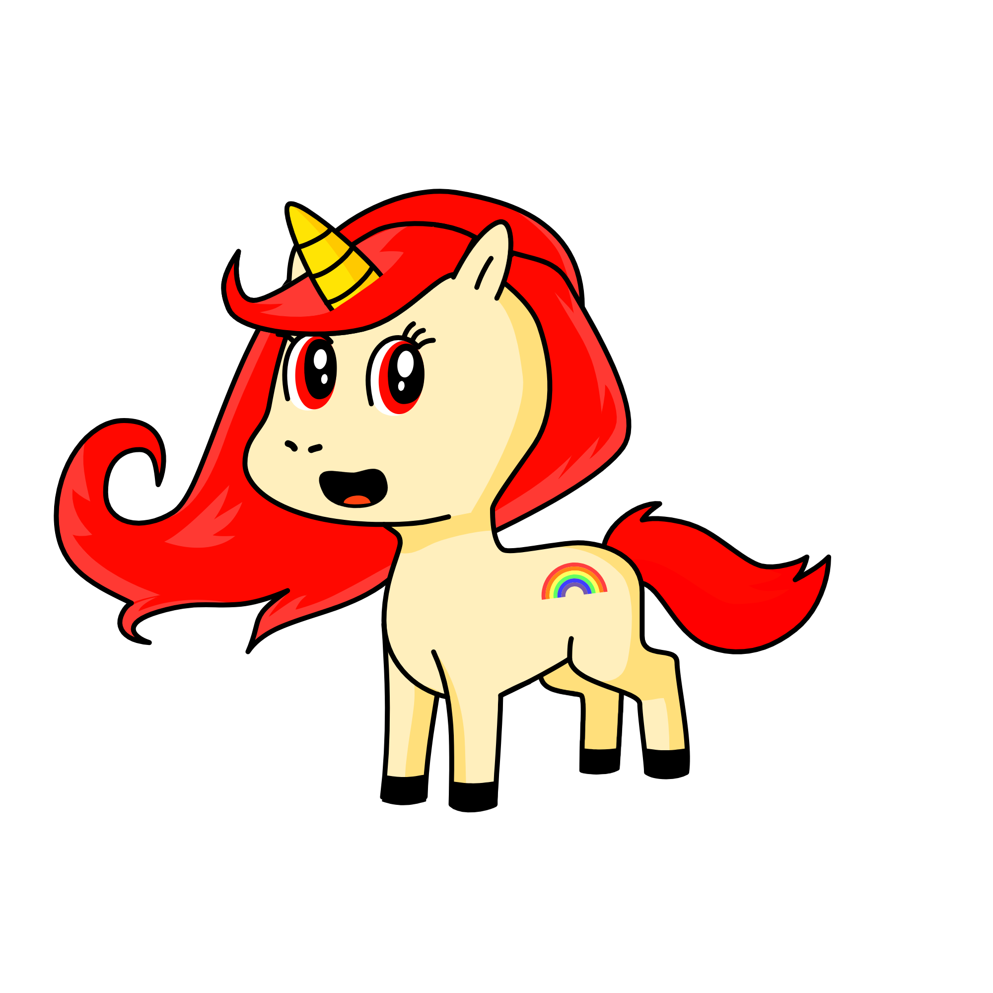 sanna and moody mixed together, the unicorn