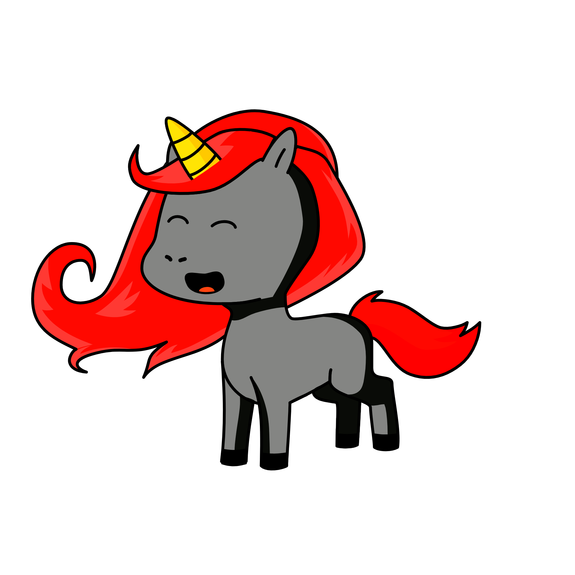 if moody was happy, the unicorn