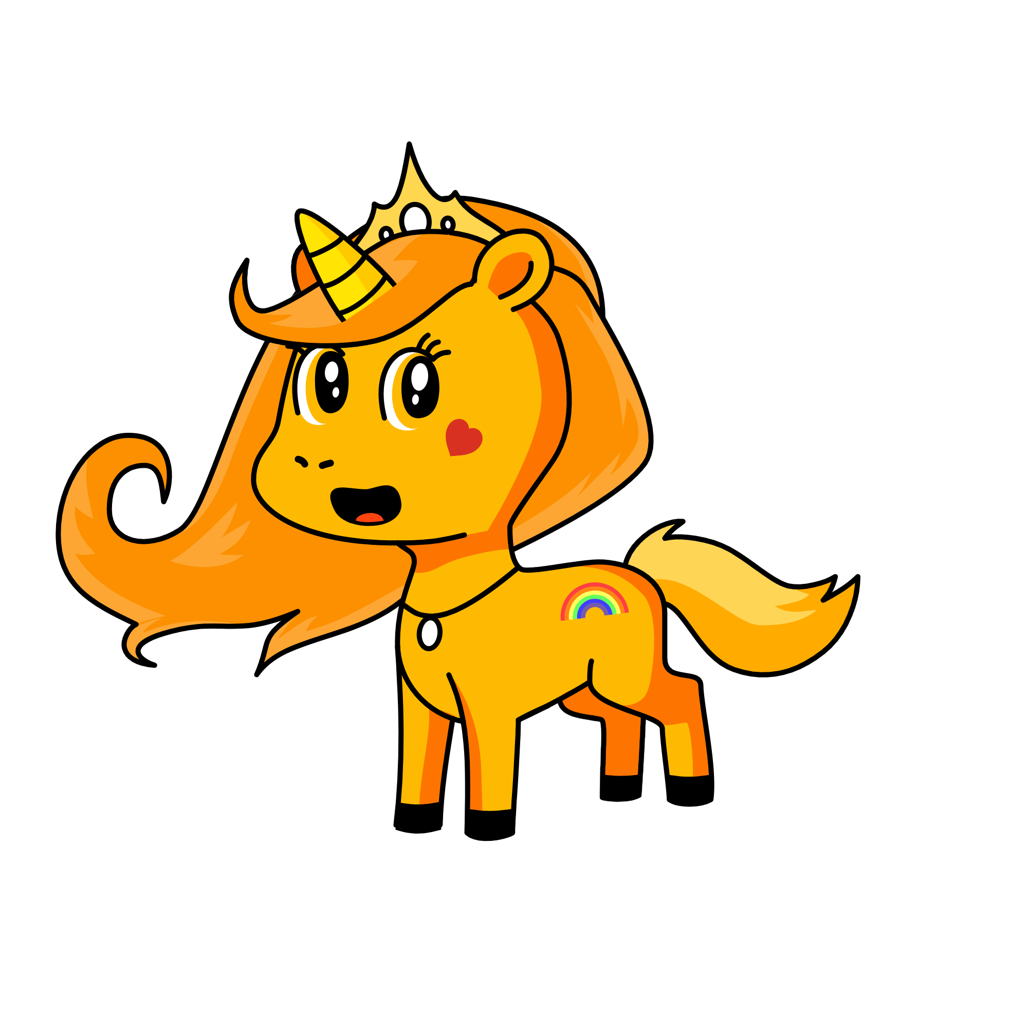 Sun, the unicorn
