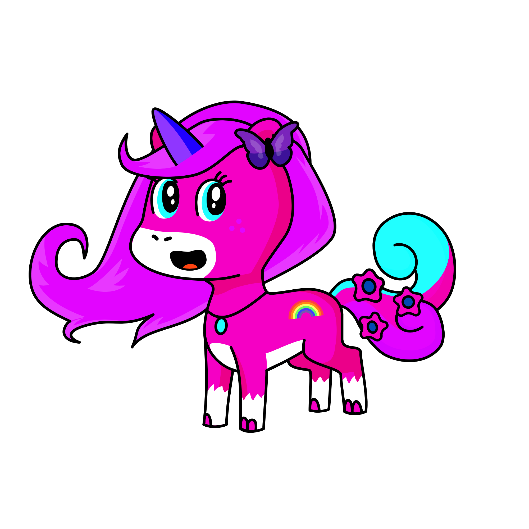 Sparkles, the unicorn