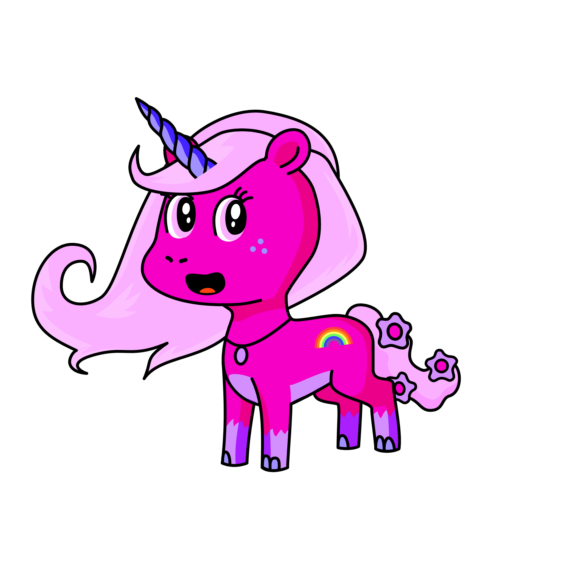 Sparkles , the unicorn