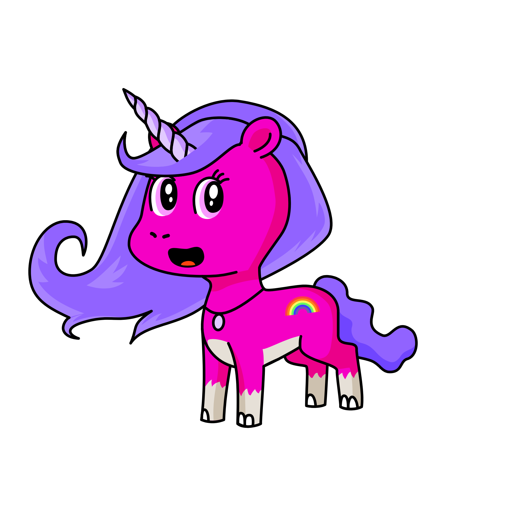 Sparkles, the unicorn
