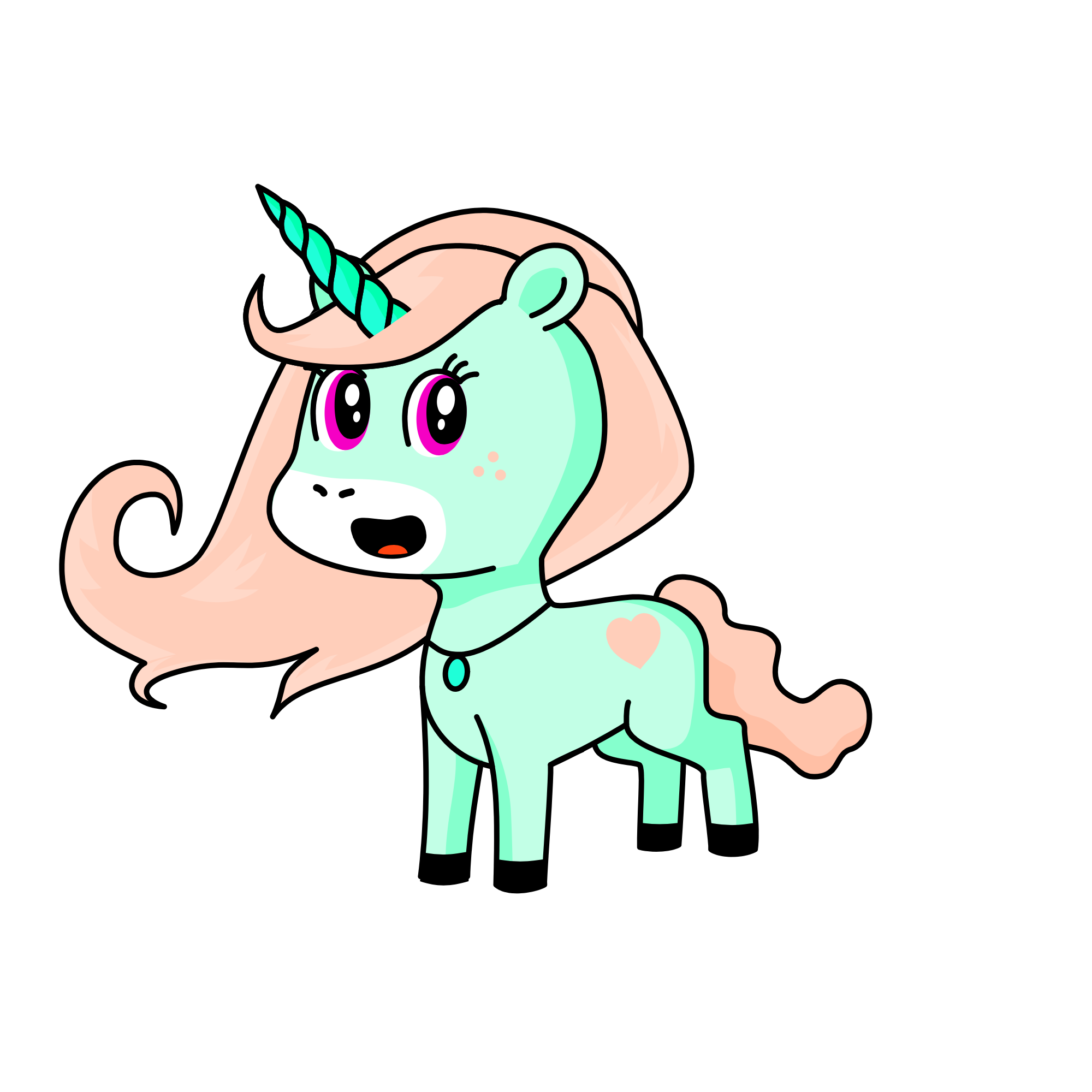 Cupcake, the unicorn