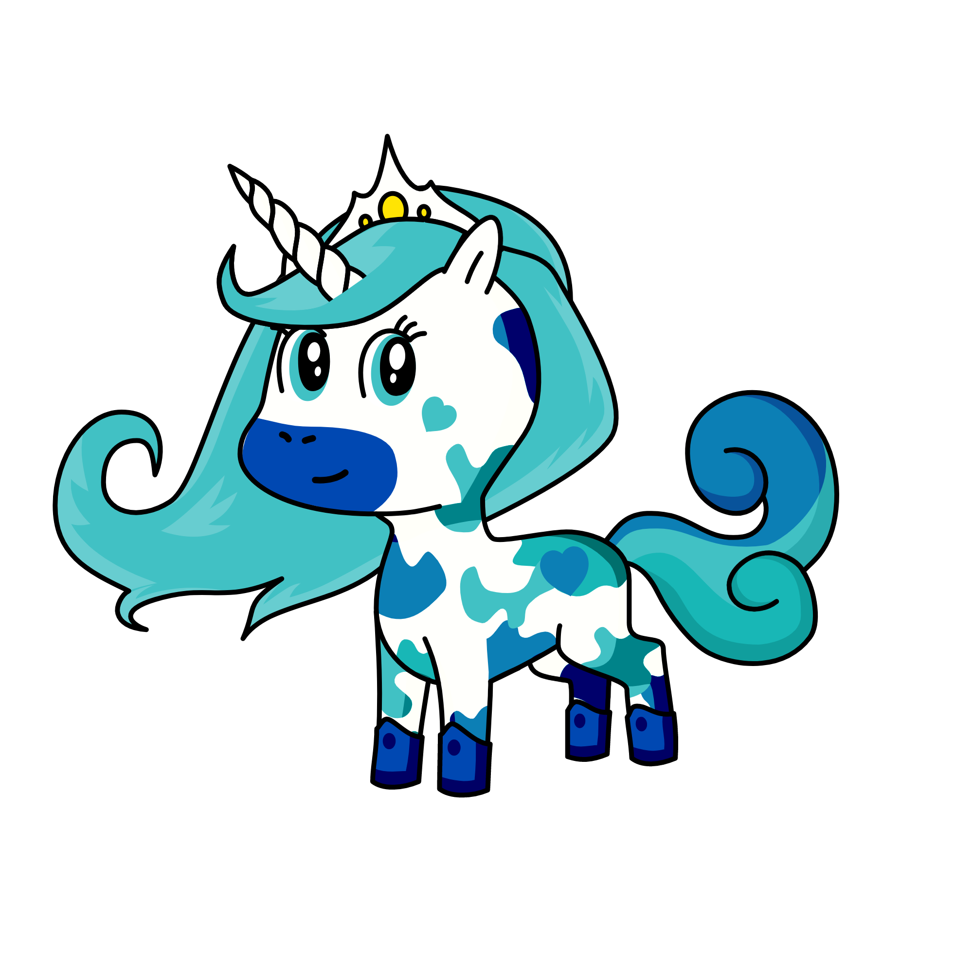 Snow, the unicorn