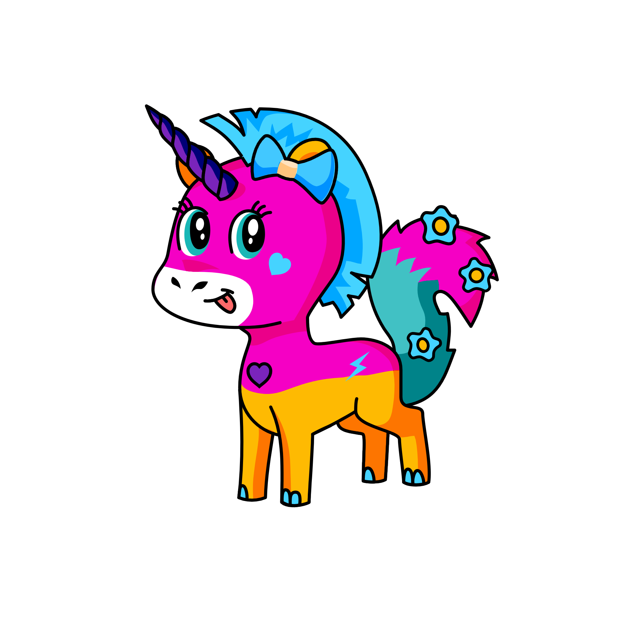 violet, the unicorn